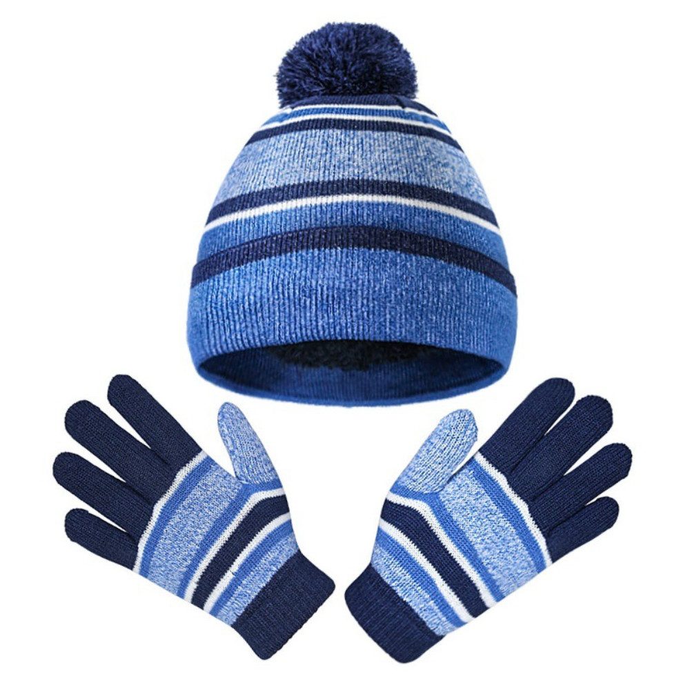 Mütze & Schal Zweiteiliges Winterset aus Mütze und Handschuhen für Kinder