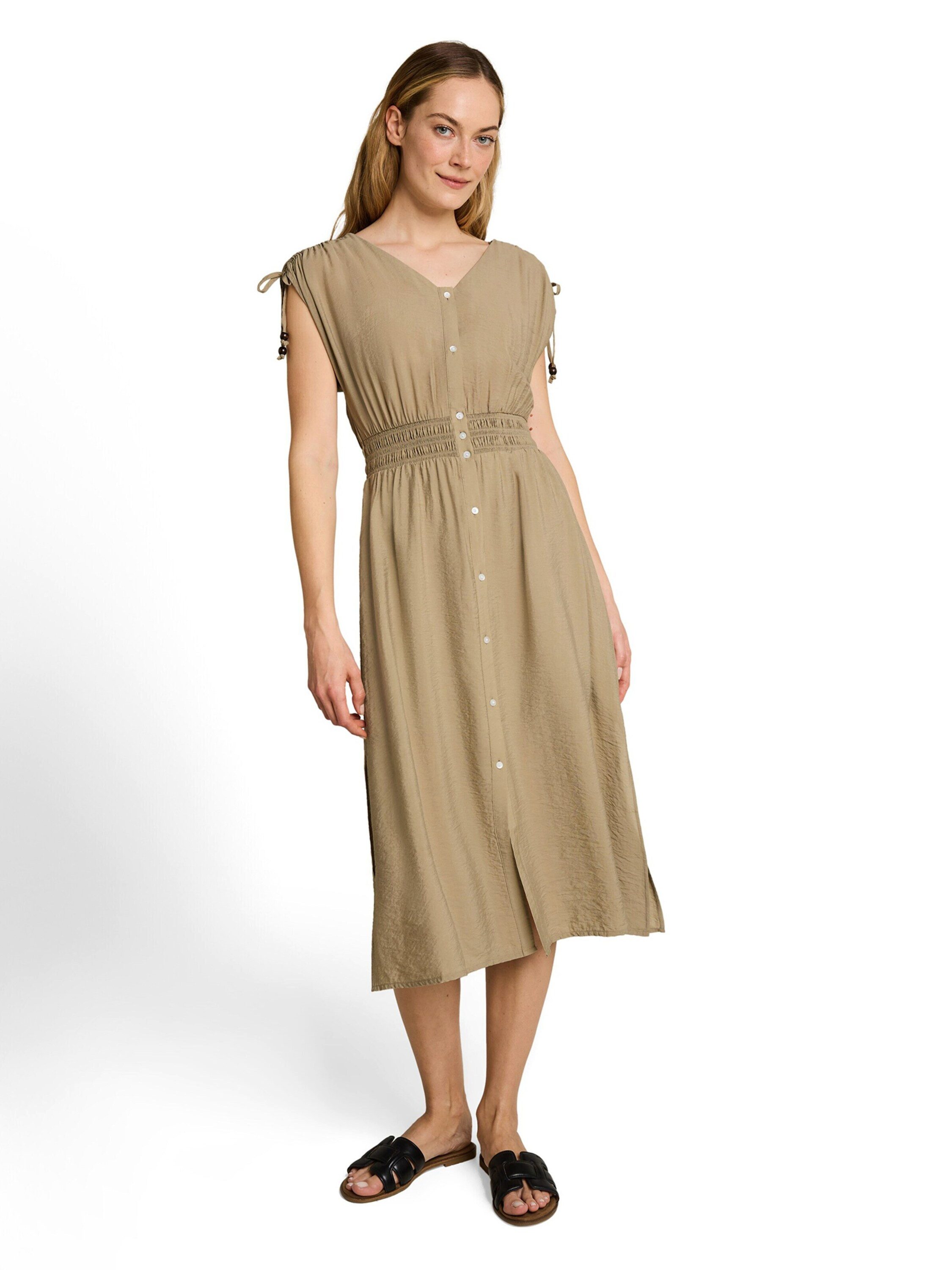 TOM TAILOR Midikleid (1-tlg) Drapiert/gerafft