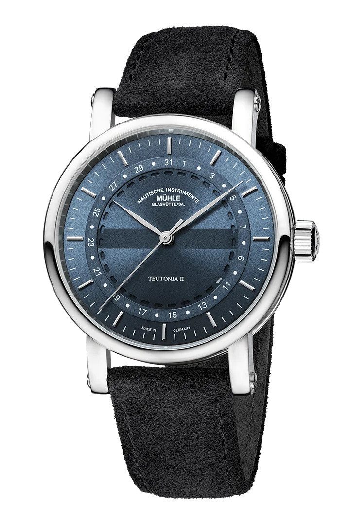 Nautische Instrumente Mühle Glashütte/Sa. Automatikuhr Herrenuhr Mühle Glashütte Automatik Teutonia II Ringdatum