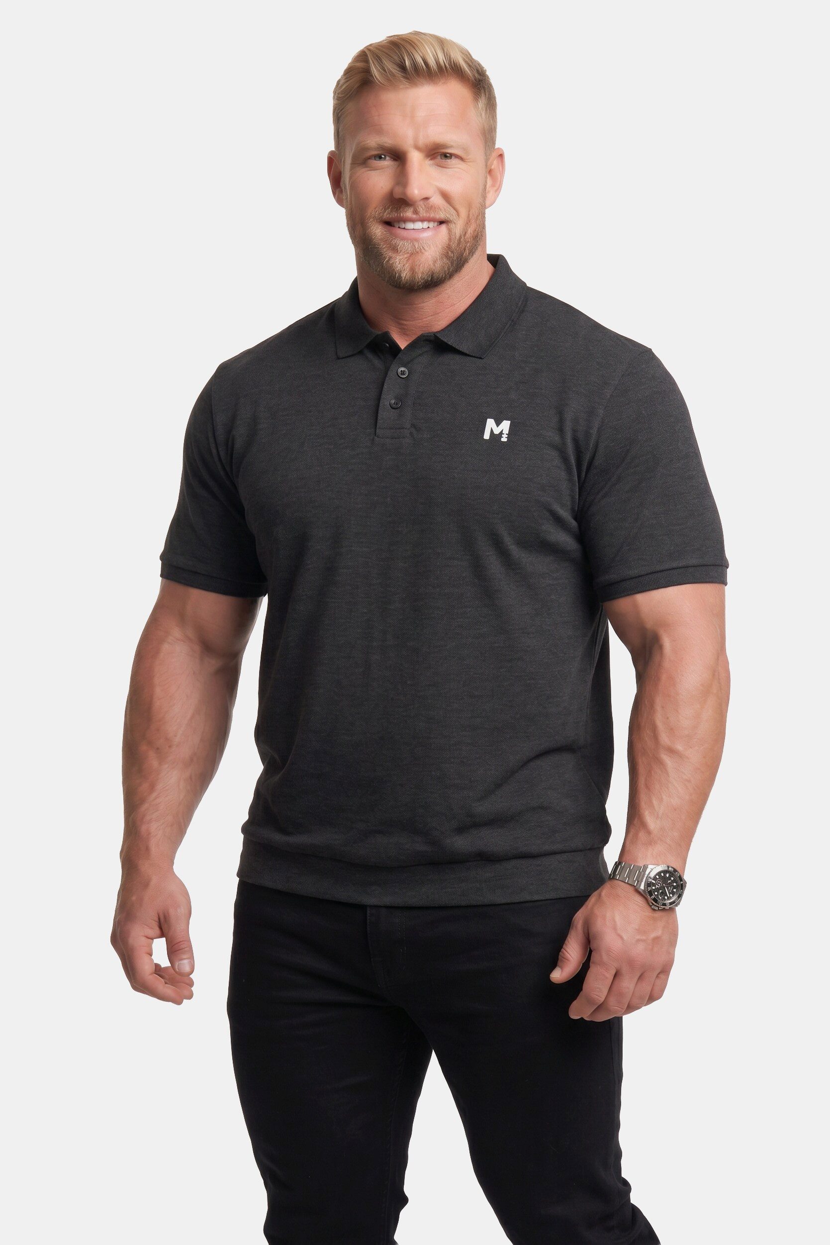 Poloshirt Poloshirts 2er-Pack Bauchfit Basic Piqué Halbarm