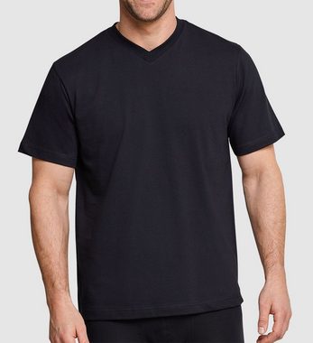 Schiesser T-Shirt (4-tlg) V-Ausschnitt, kurzarm, verstärkte Halsnaht, im 4er Pack