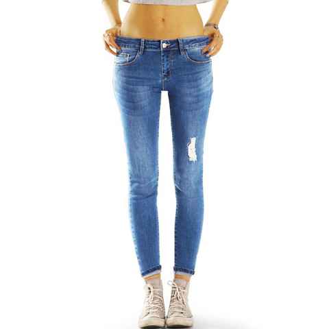 be styled Skinny-fit-Jeans medium waist Rohrenjeans Hose, zerrissene effekte j30g-2 destroyed