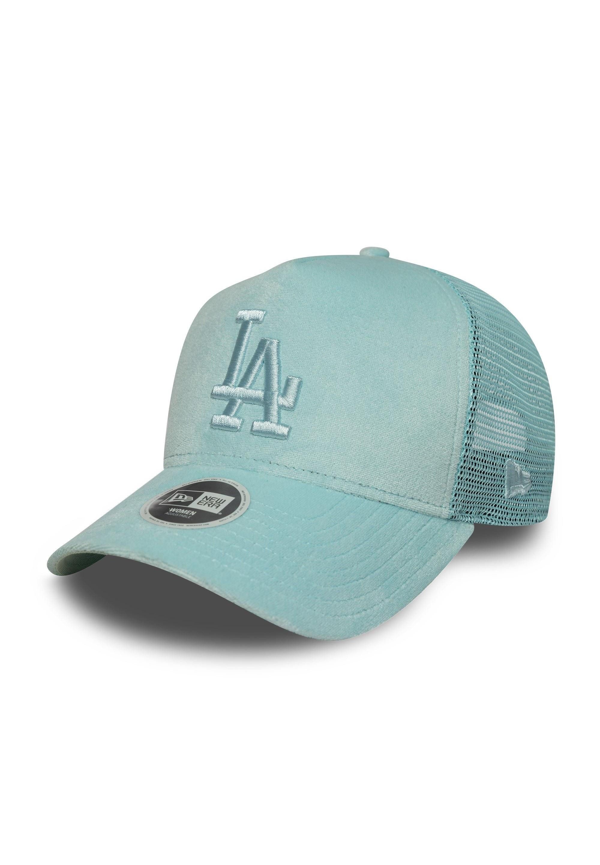 Baseball Cap Los Angeles Dodgers MLB Womens Velour Blau Verstellbare A-Frame Damen