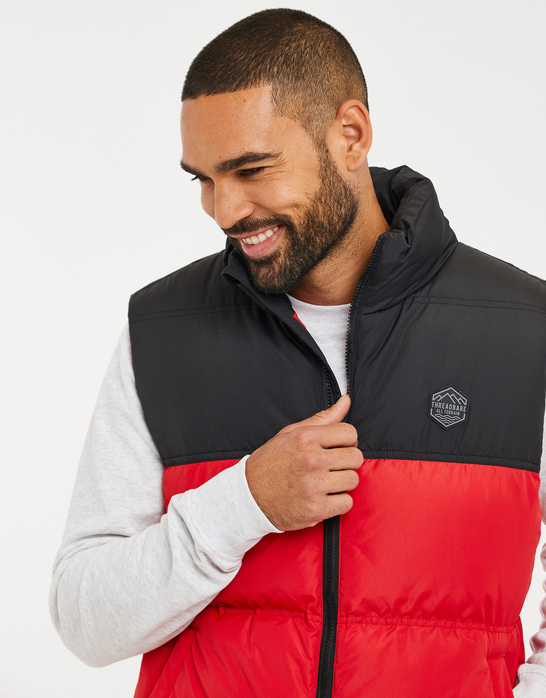 Threadbare Softshellweste THB Jacket Gilet Lethame (1-tlg) im tollen Stepp-Design