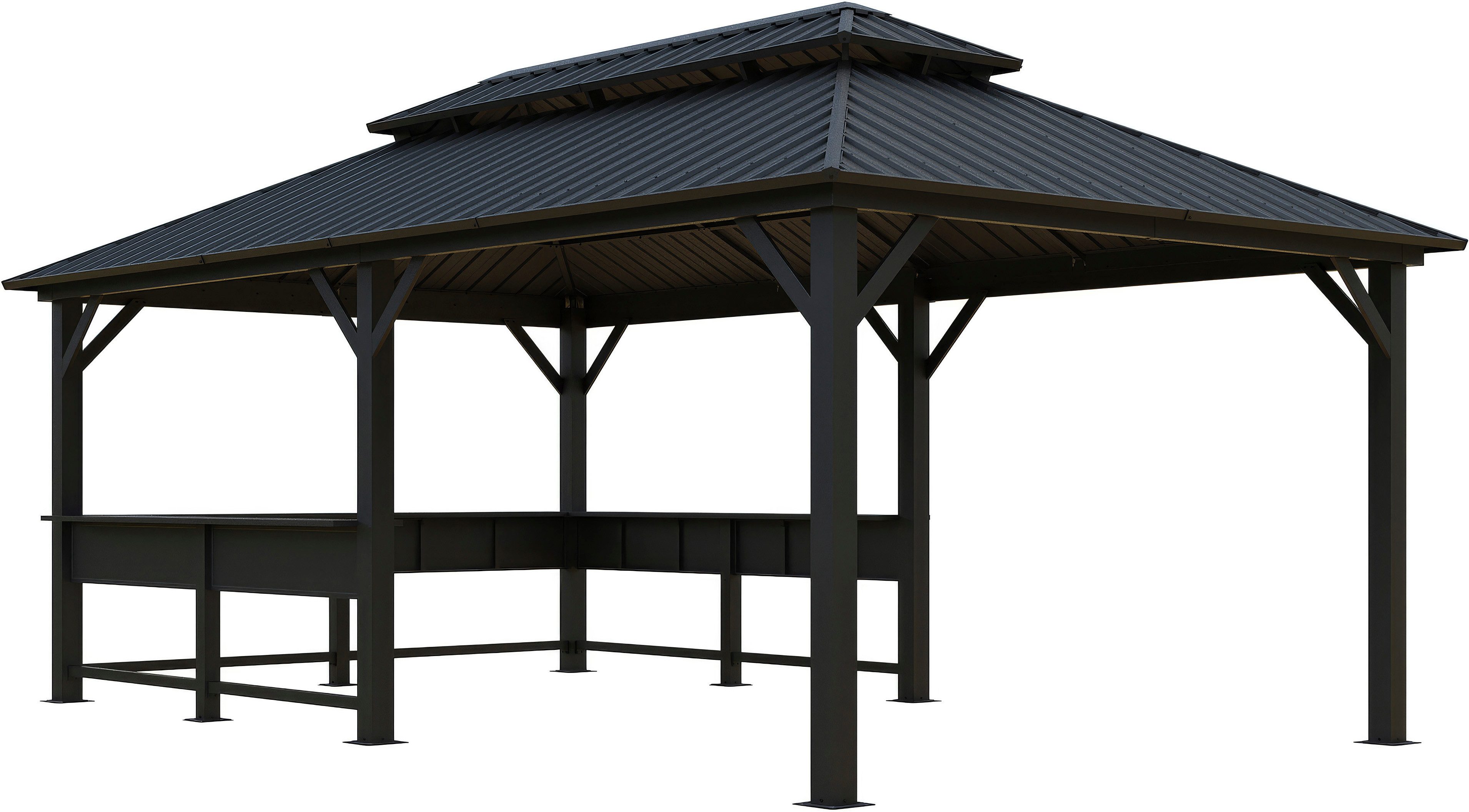 Sojag Pavillon Bondi 1220 Schwarz, 598,7x363,8x307cm