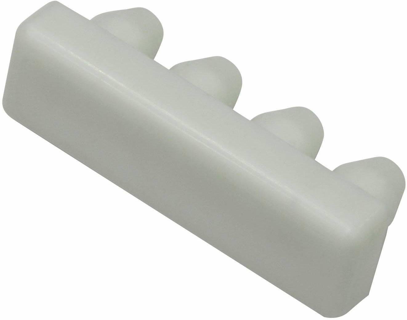 Gardinia Endstück für Aluminium-Vorhangschiene 1-läufig Weiß 2-er Pack günstig online kaufen