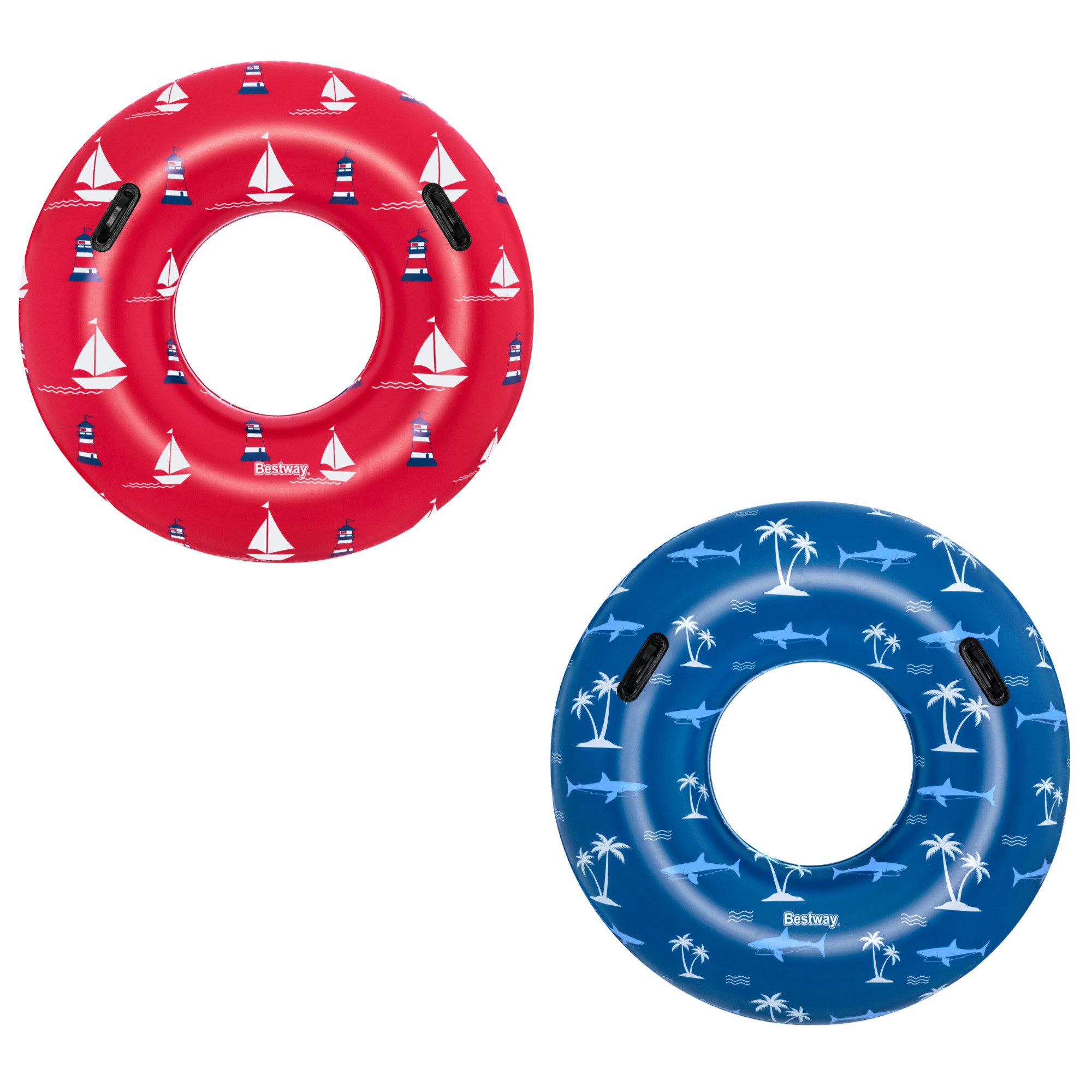 Bestway Schwimmring Bestway Schwimmring Nautical Ø119cm (1-tlg), Maritim Optik