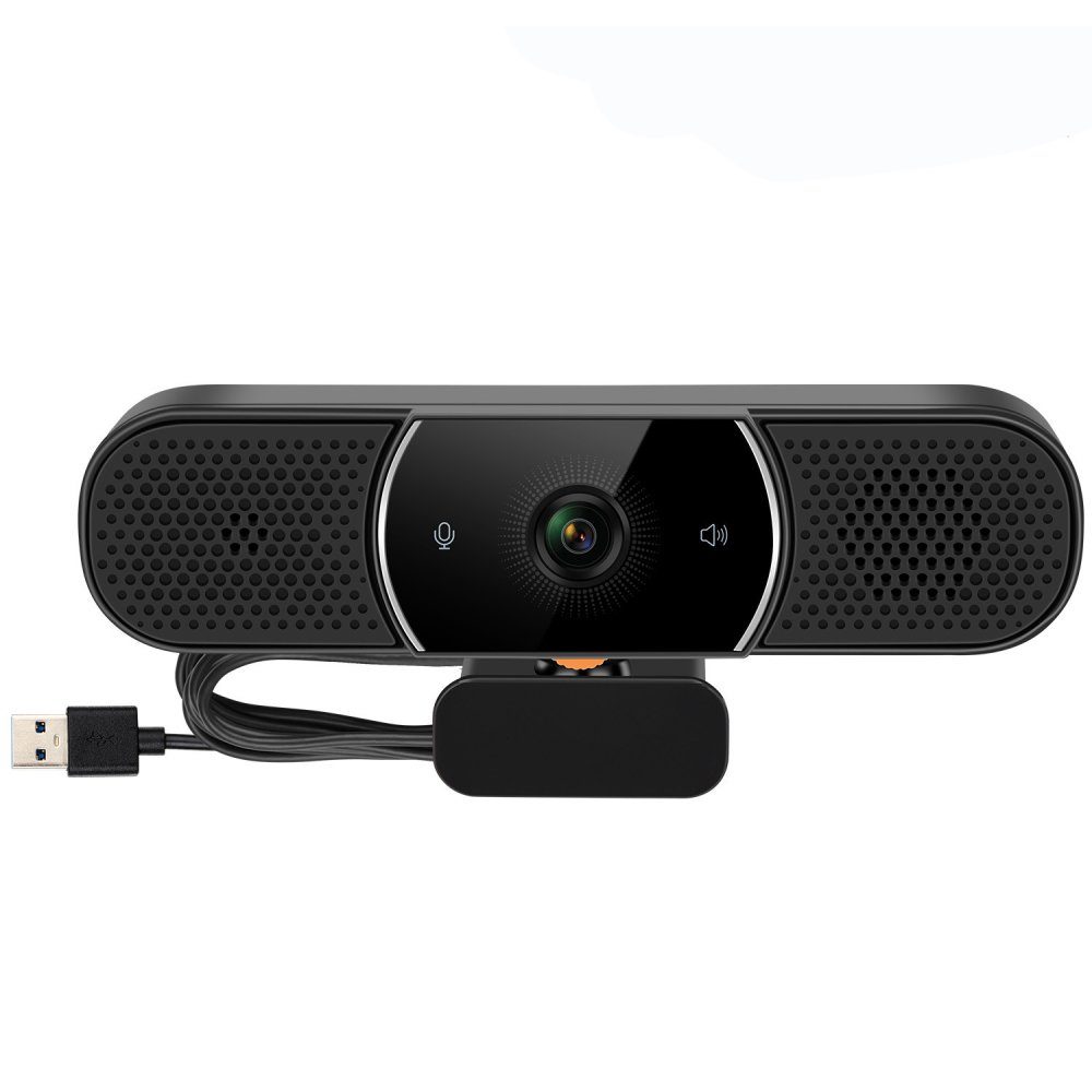 GelldG »1080P Webcam, Webcam mit Mikrofon und Lautsprecher, Full HD Webcam«  Webcam