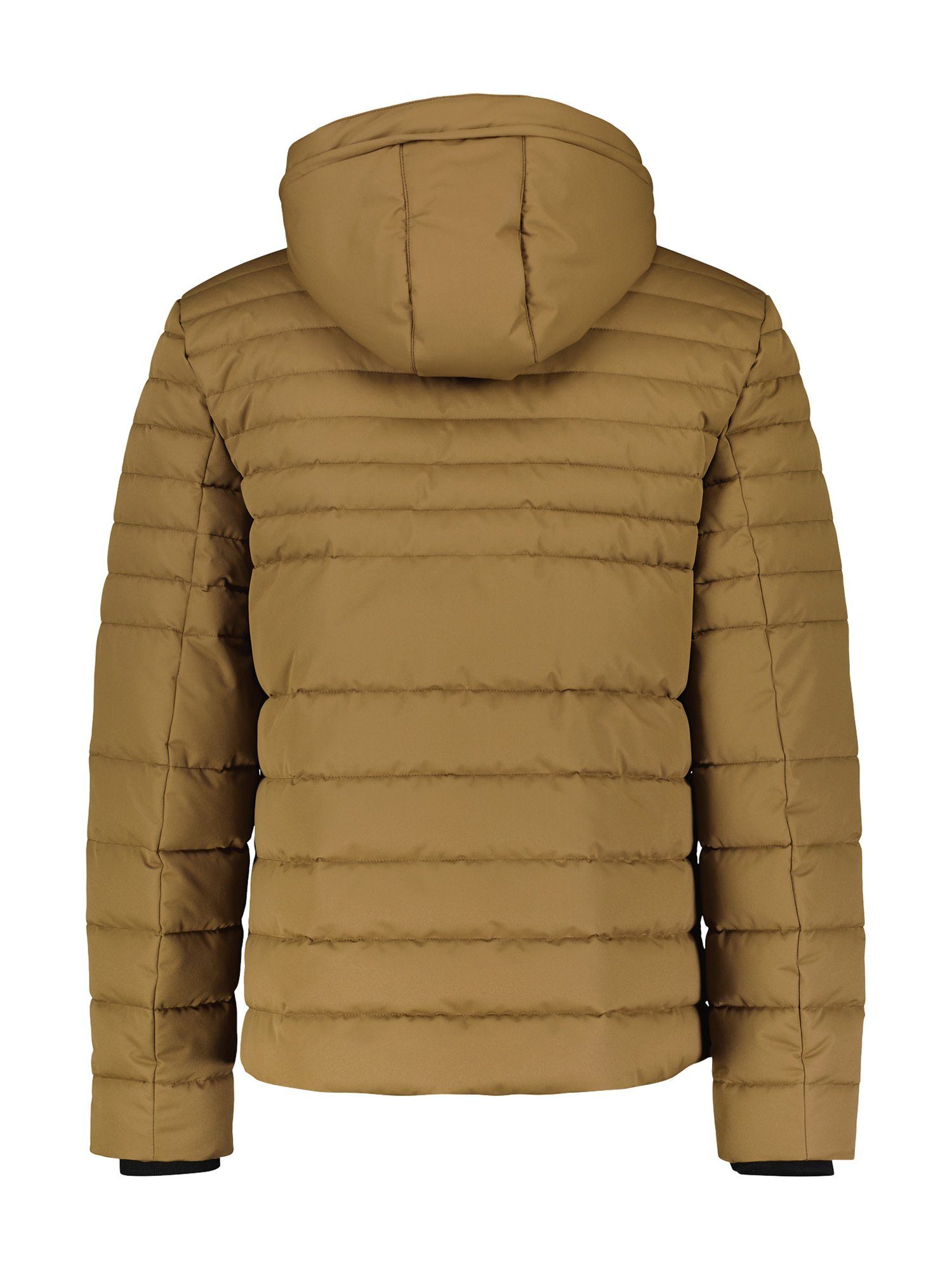 mit LERROS BROWN Steppjacke Kapuze LERROS abnehmbarer Steppjacke