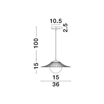 Nova Luce Hängeleuchte Pendelleuchte Fly in Schwarz E27, keine Angabe, Leuchtmittel enthalten: Nein, warmweiss, Hängeleuchte, Pendellampe, Pendelleuchte