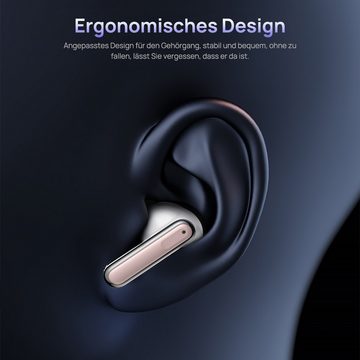 VSIUO 2024 TWS Stereo Earbuds Ohrhörer Sport Kopfhörer Bluetooth-Kopfhörer (Rauschunterdrückung In-Ear-Kopfhörer,Bluetooth 5.3, Google-Assistent, siri, Bluetooth, Active Noise Cancelling (ANC), Echo Noise Cancellation (ENC), Headset)