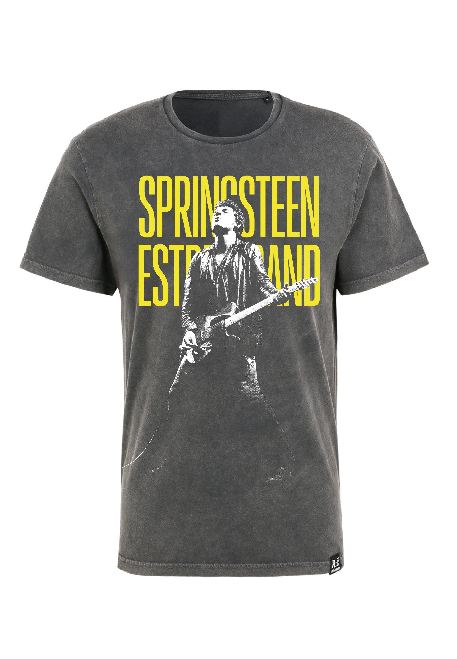 Recovered T-Shirt Bruce Springsteen zertifizierte Bio-Baumwolle Relaxed Washed Guitar GOTS