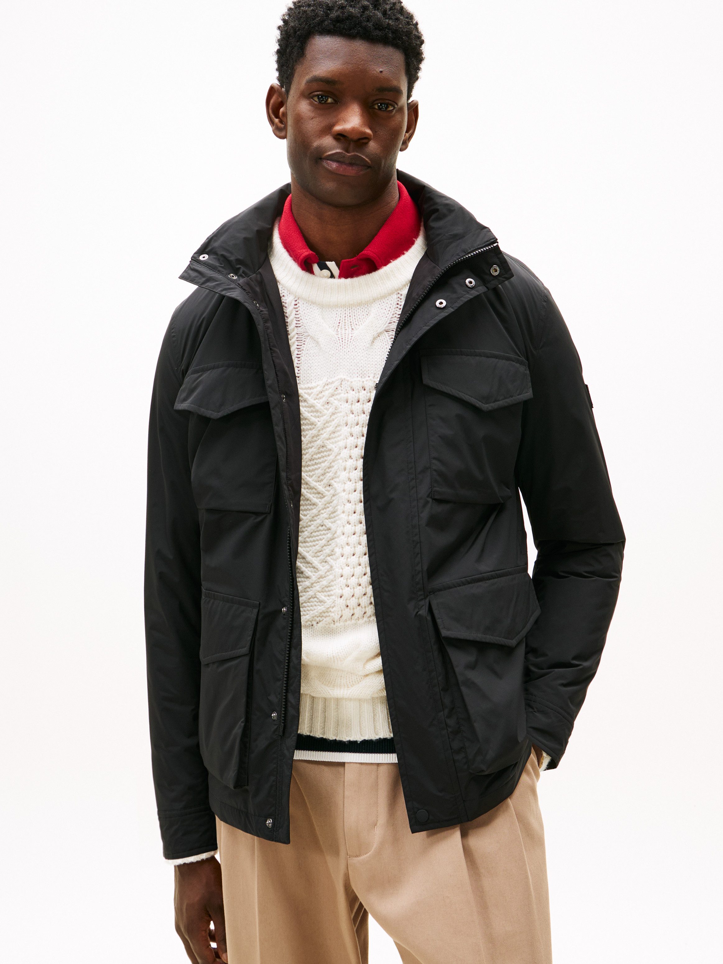 Tommy Hilfiger Fieldjacket LW PACKABLE im Kragen verstaubare Kapuze, normal günstig online kaufen