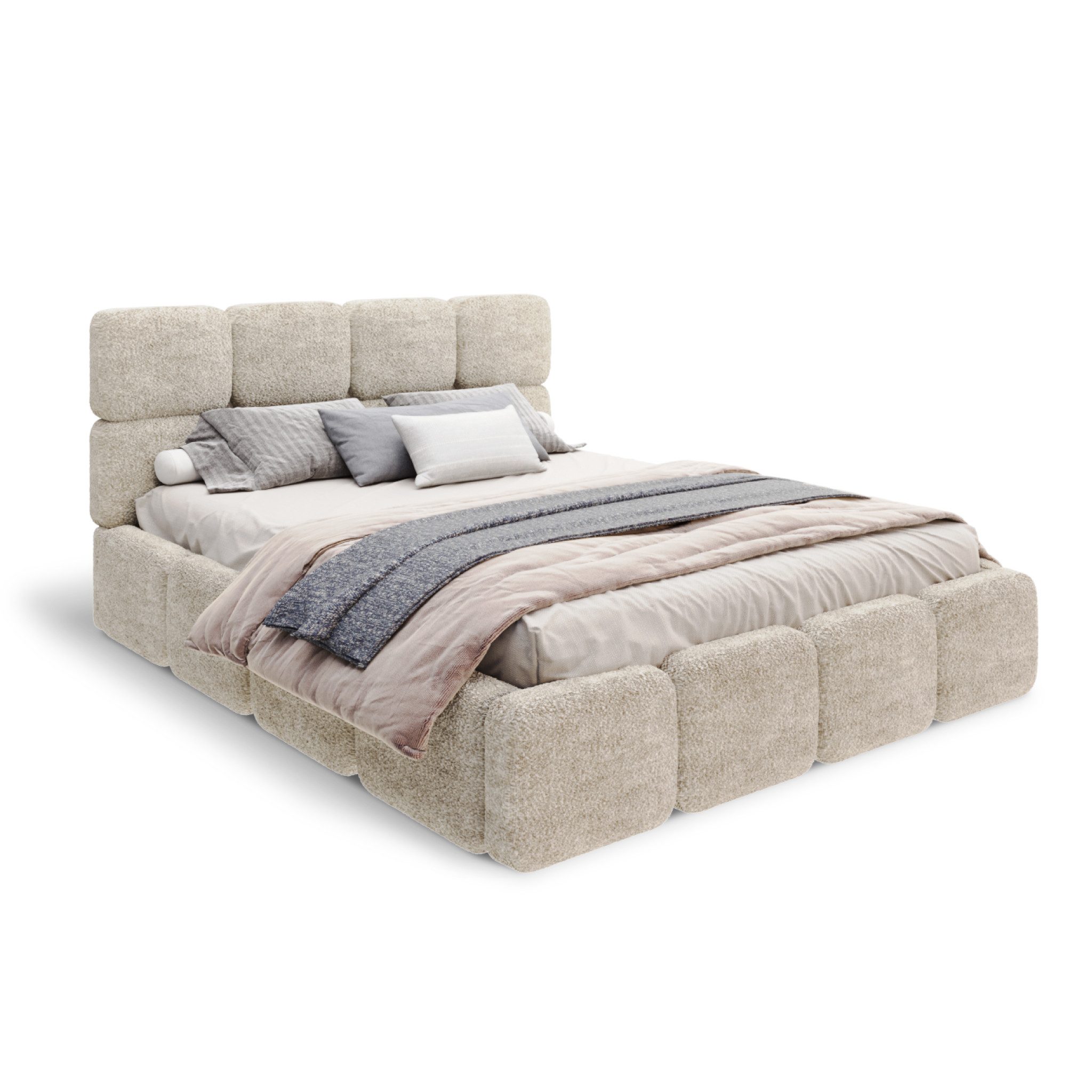 FDM Polsterbett CLOUDY Bettgestell Bett 140x200, günstig online kaufen