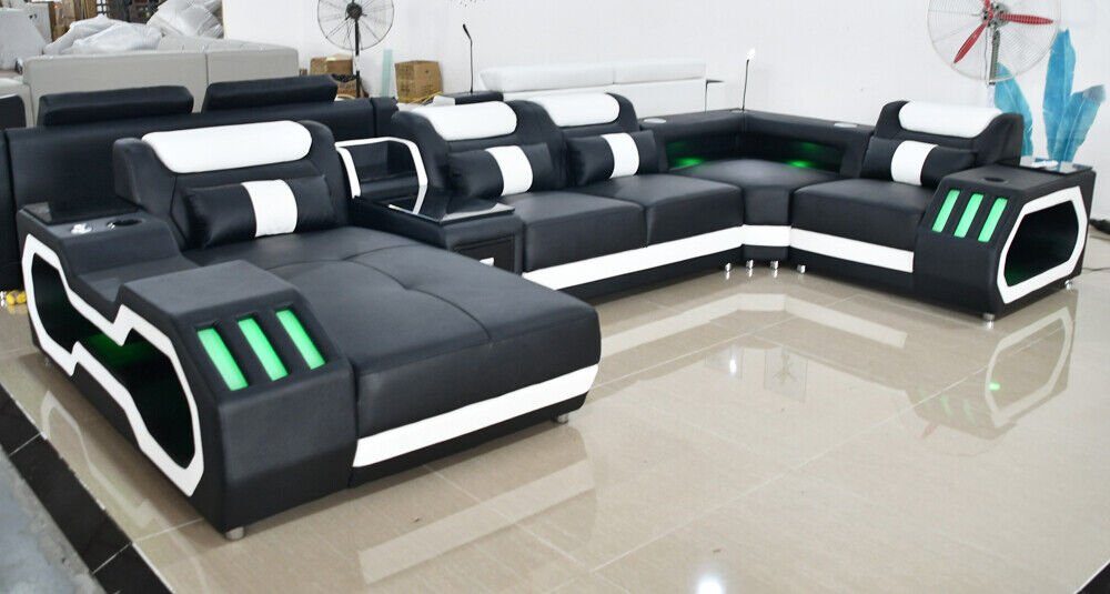 JVmoebel Sofa Design Modern U-Form Wohnlandschaft Ecksofa Ecksofa, Neu Wohnlandschaft