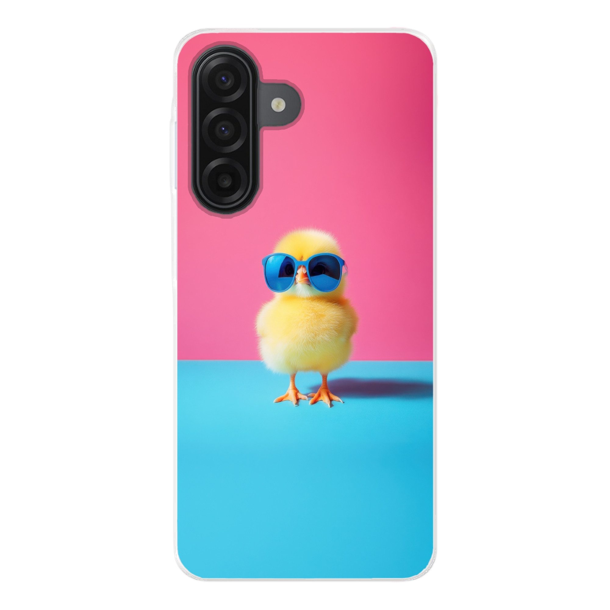 MuchoWow Handyhülle für Samsung Galaxy A17 Chick - Sonnenbrille - Blau, Smartphone-Bumper, Print, Handy Schutzhülle Dünn