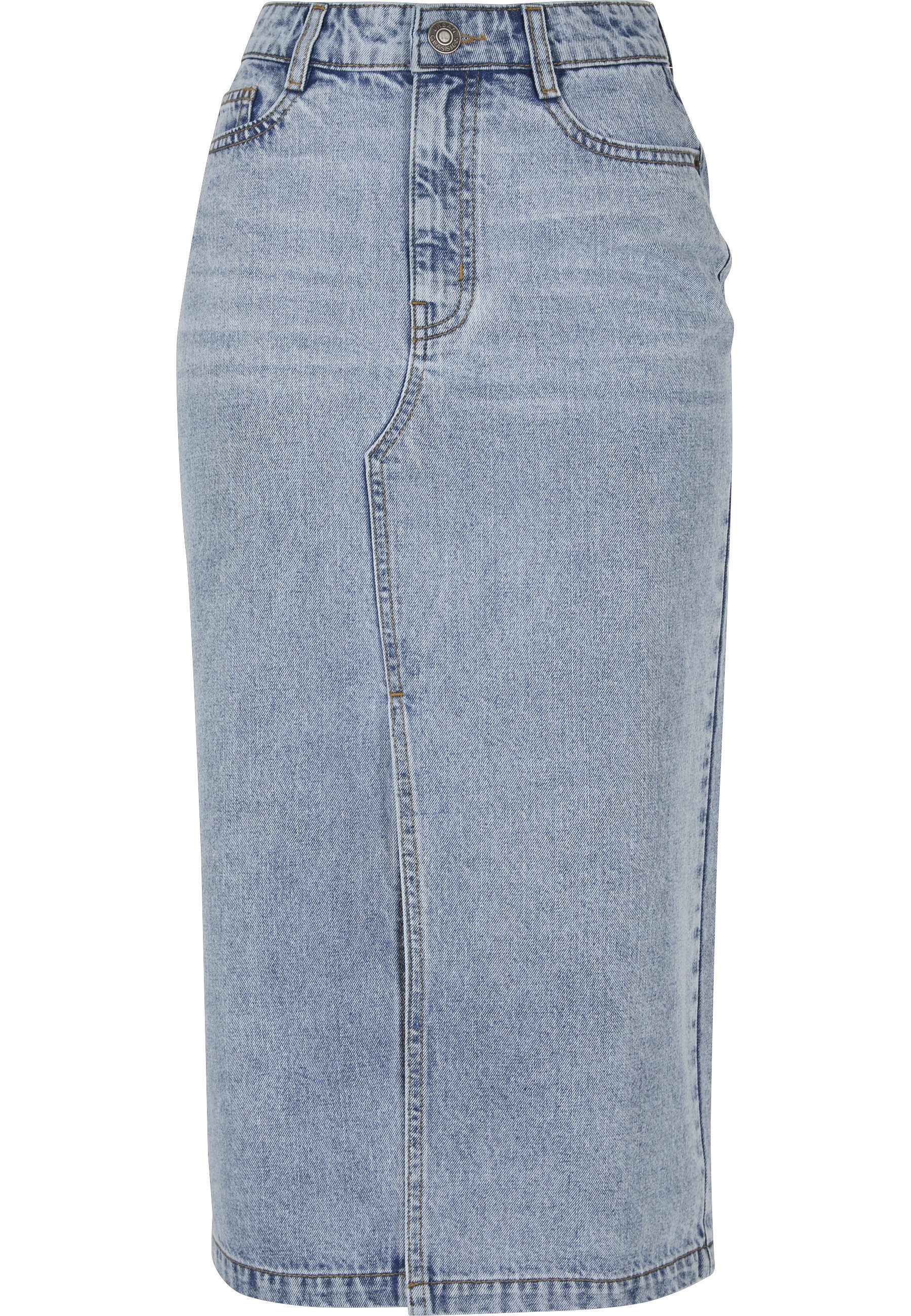Jerseyrock Urban Classics Damen Ladies Midi Denim Skirt