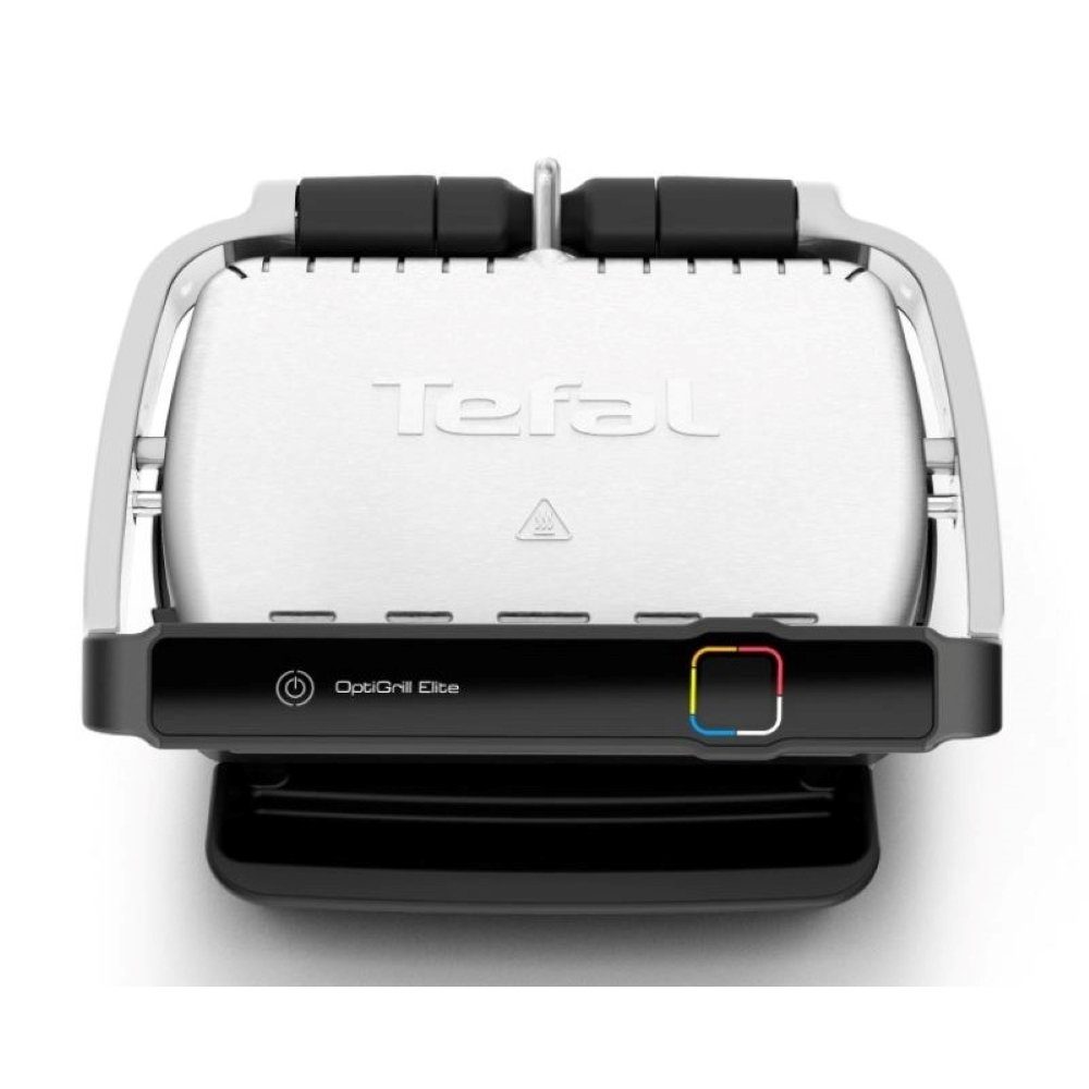 Tefal Tischgrill Optigrill Elite GC750D - Kontaktgrill - silber/schwarz