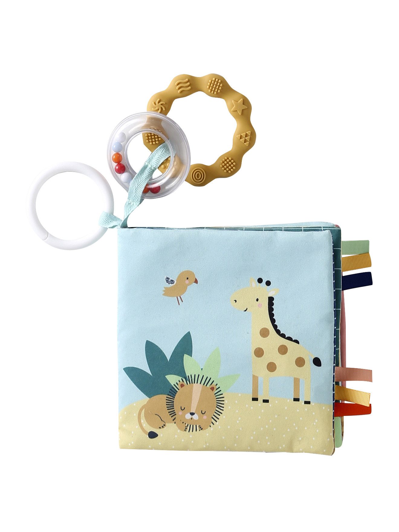 vertbaudet Stoffbuch Stoff-Bilderbuch Tiere für Babys