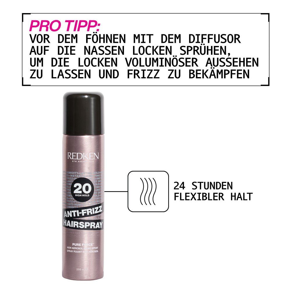 Anti-Frizz 250 ml Styling Haarspray Haarpflege-Spray Redken