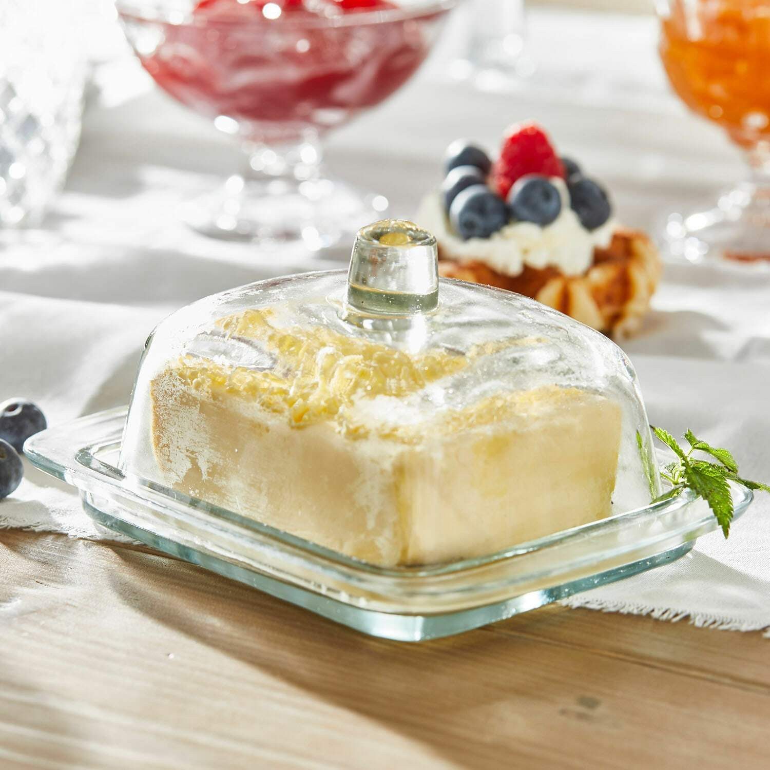 Mirabeau Butterdose Butterdose Annie klar, Glas