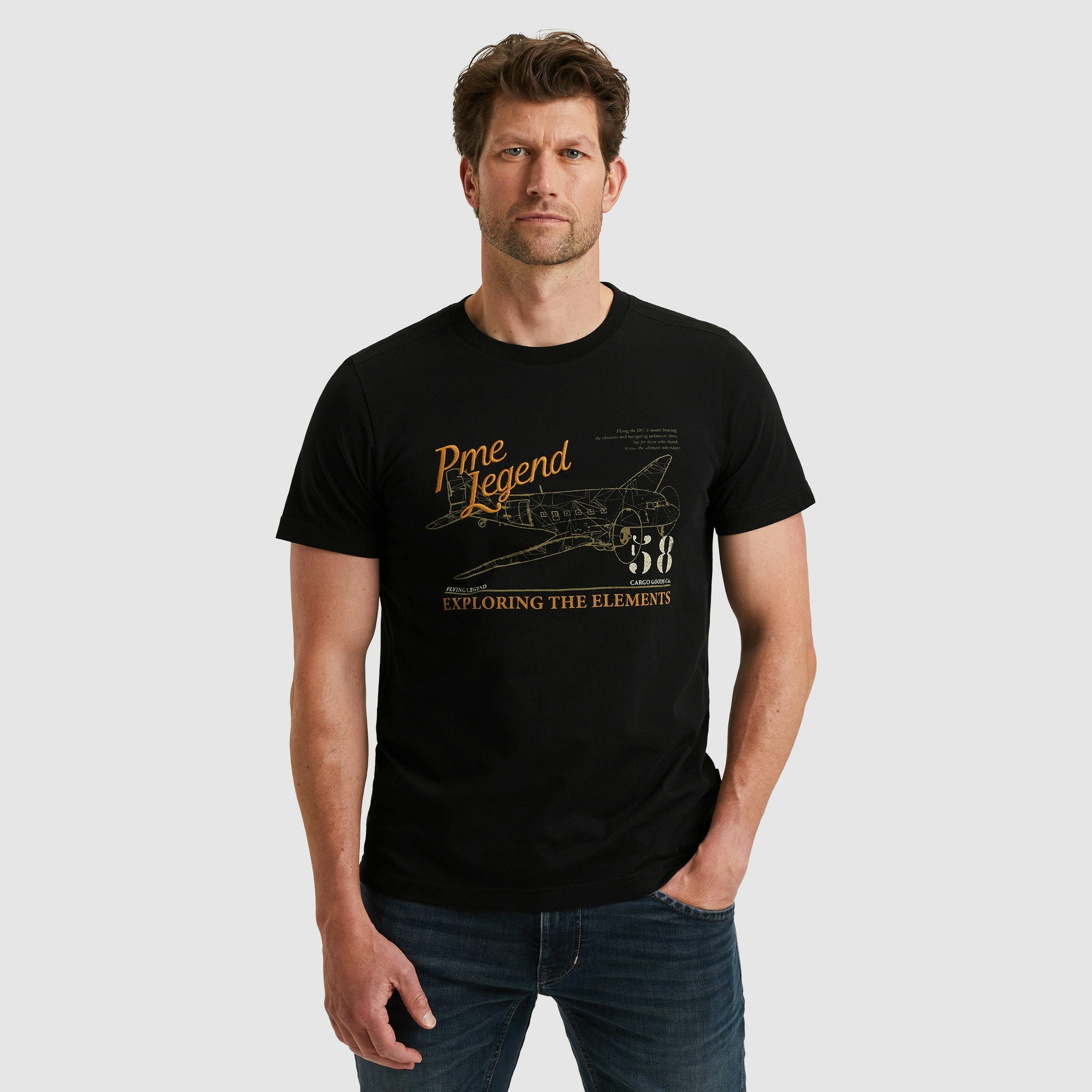 PME LEGEND T-Shirt mit Logo-Stickerei und günstig online kaufen