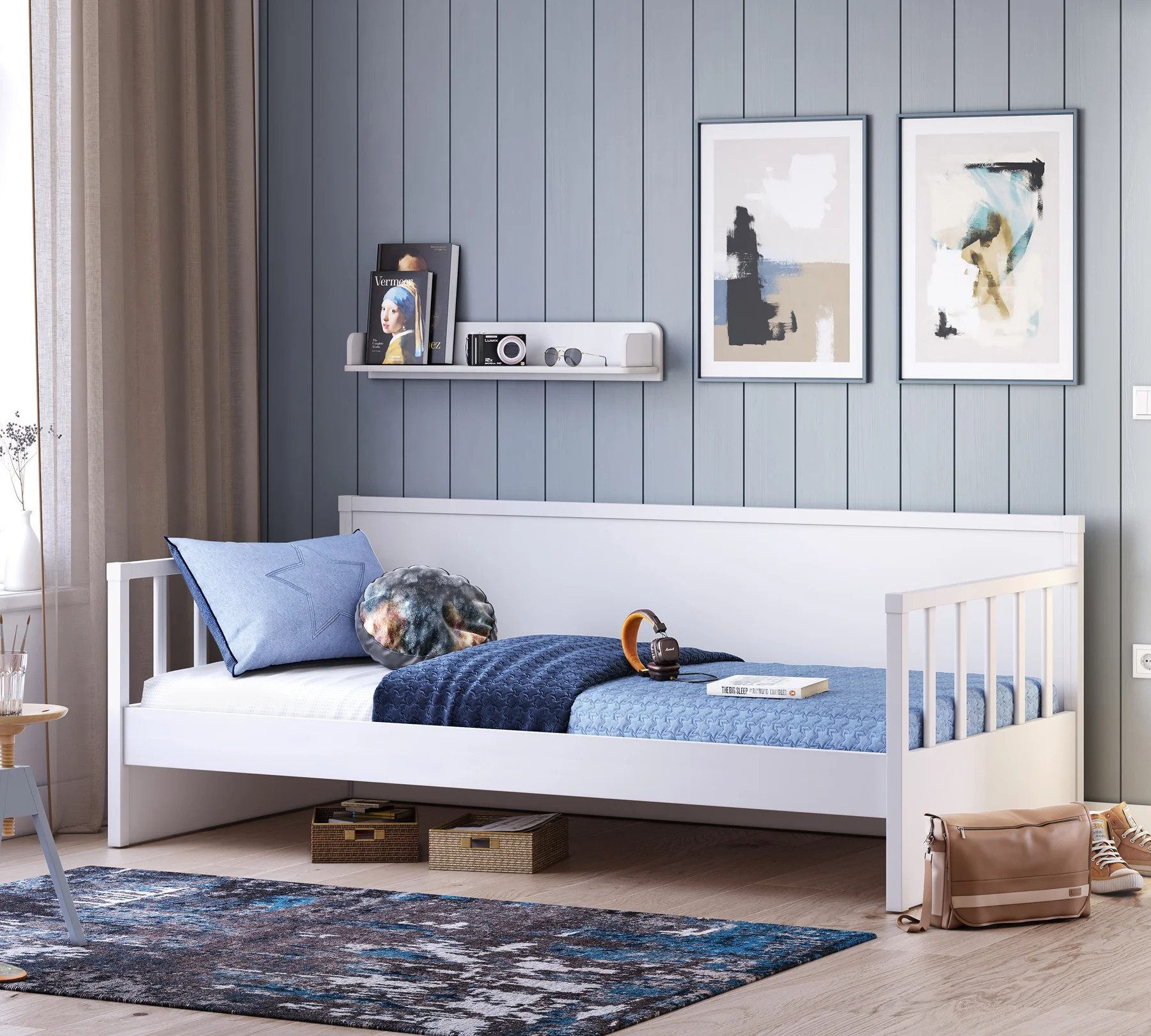 Möbel-Zeit Bett MONTE Tagesbett, 100x200 cm, optional mit Ausziehbett