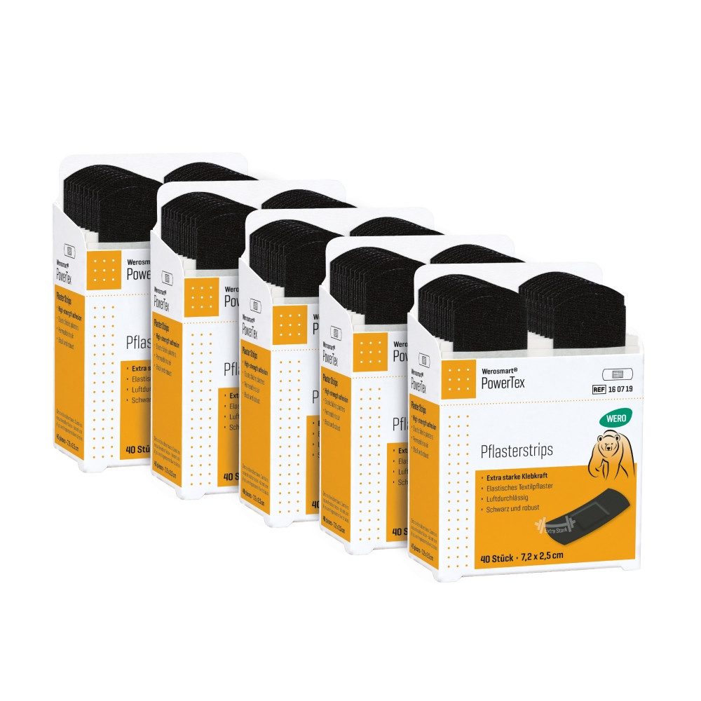 Werosmart® Wundpflaster Werosmart® PowerTex Pflaster (5 Einsätze, 200 St), Pflasterstrips