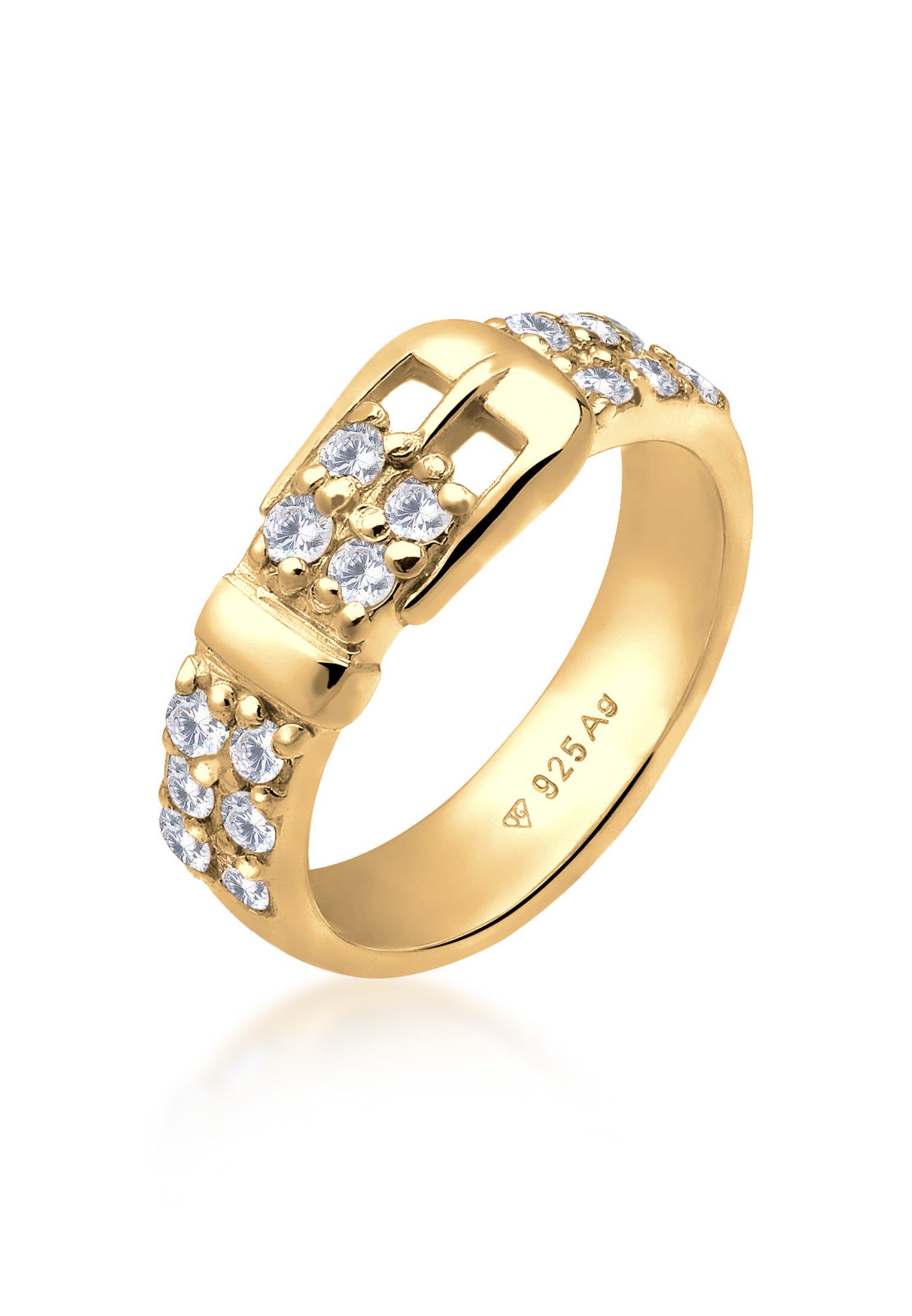 Elli Fingerring Gürtel Kristalle 925 Silber, günstig online kaufen