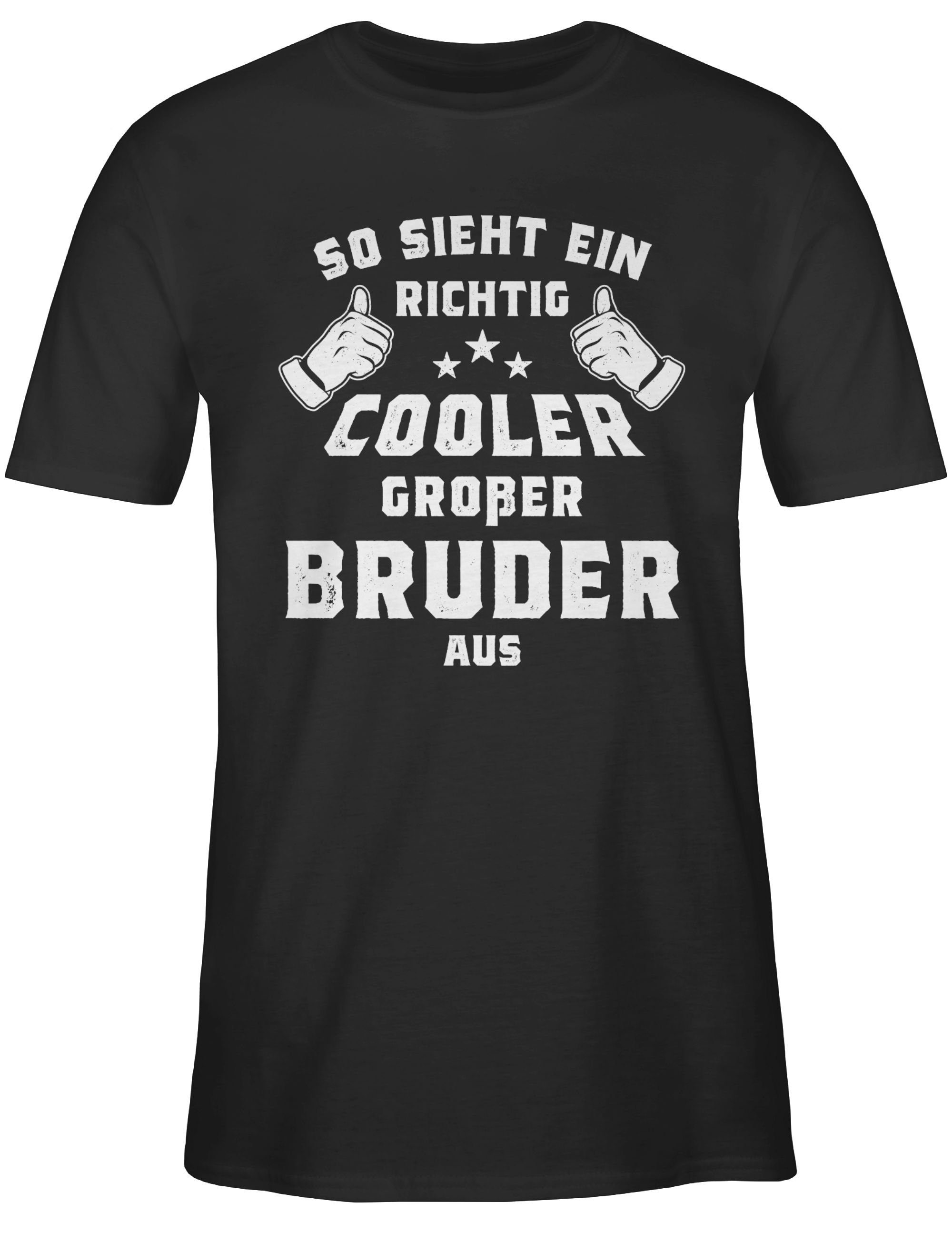 01 richtig Shirtracer großer sieht Schwarz Großer T-Shirt Bruder So aus cooler Bruder ein