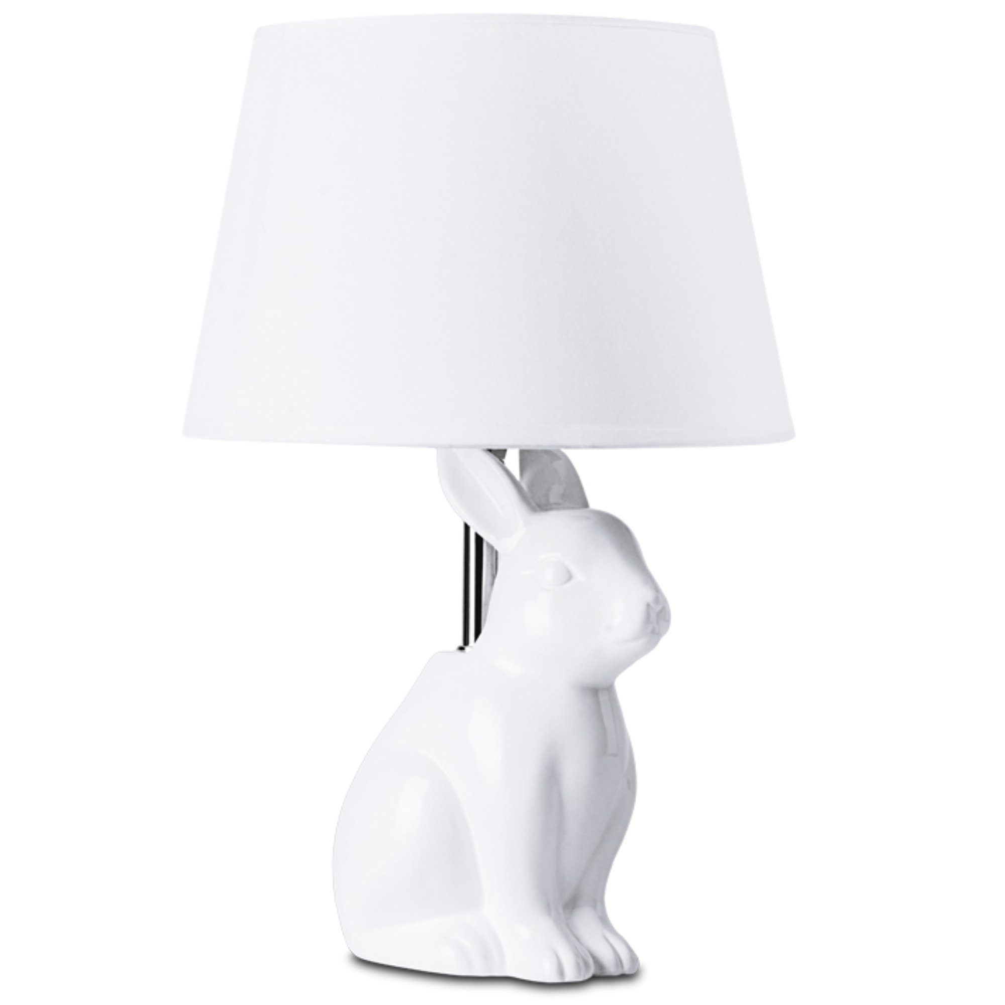 KONSIMO® Tischleuchte LEPUS Tischlampe Tischleuchte, ohne Leuchtmittel, Lampenfuß in Form eines Kaninchens