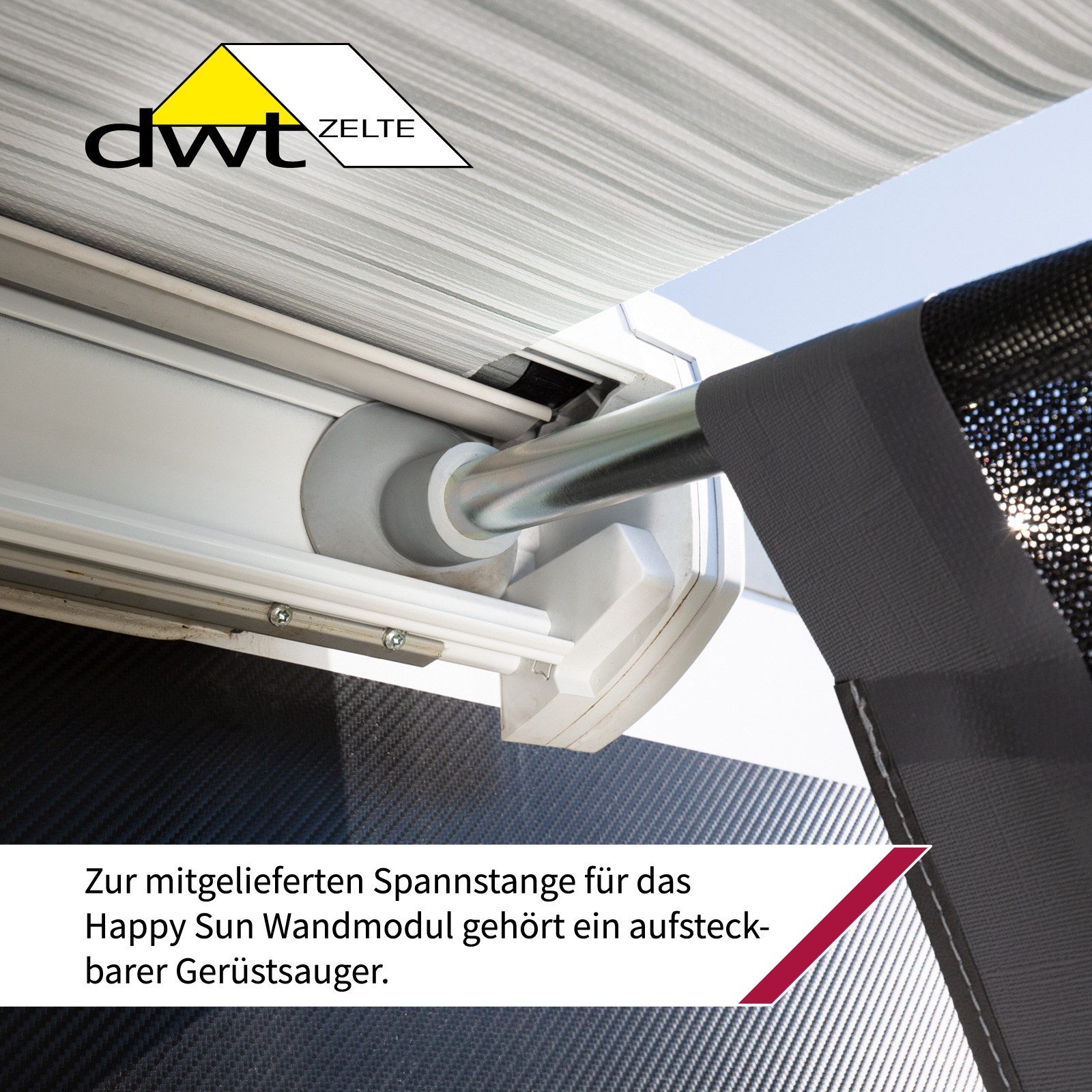 dwt Markisenvorzelt Happy Sun Markisenwandteile/ Seitenwand, (1 tlg)