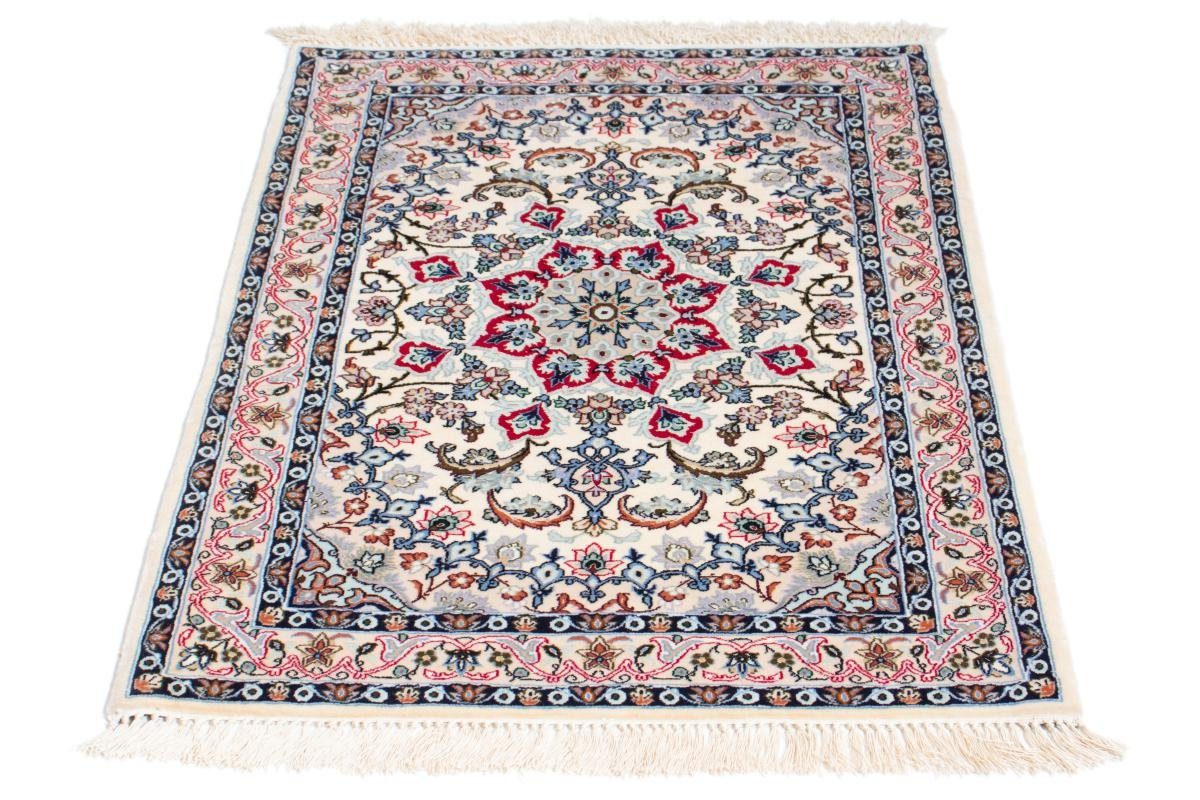 Nain Trading, Orientteppich, Höhe: Isfahan Seidenkette mm 71x100 Orientteppich rechteckig, Handgeknüpfter 6