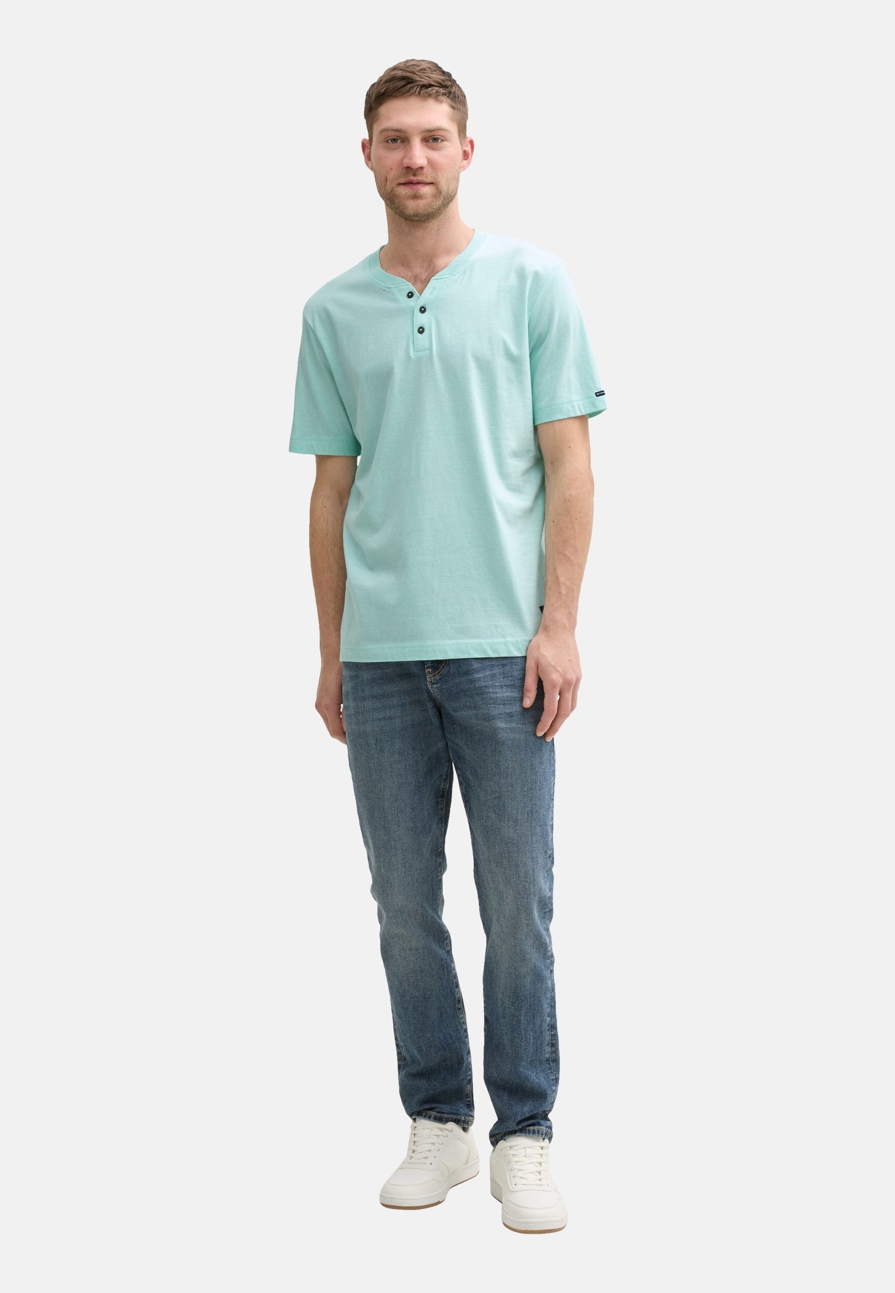 TOM TAILOR Henleyshirt T-Shirt Kurzarmshirt (1-tlg) günstig online kaufen