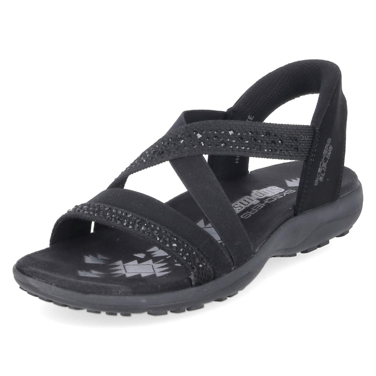 Skechers Skechers 163574 BBK Damen Textil & Synthetik black Sandalette