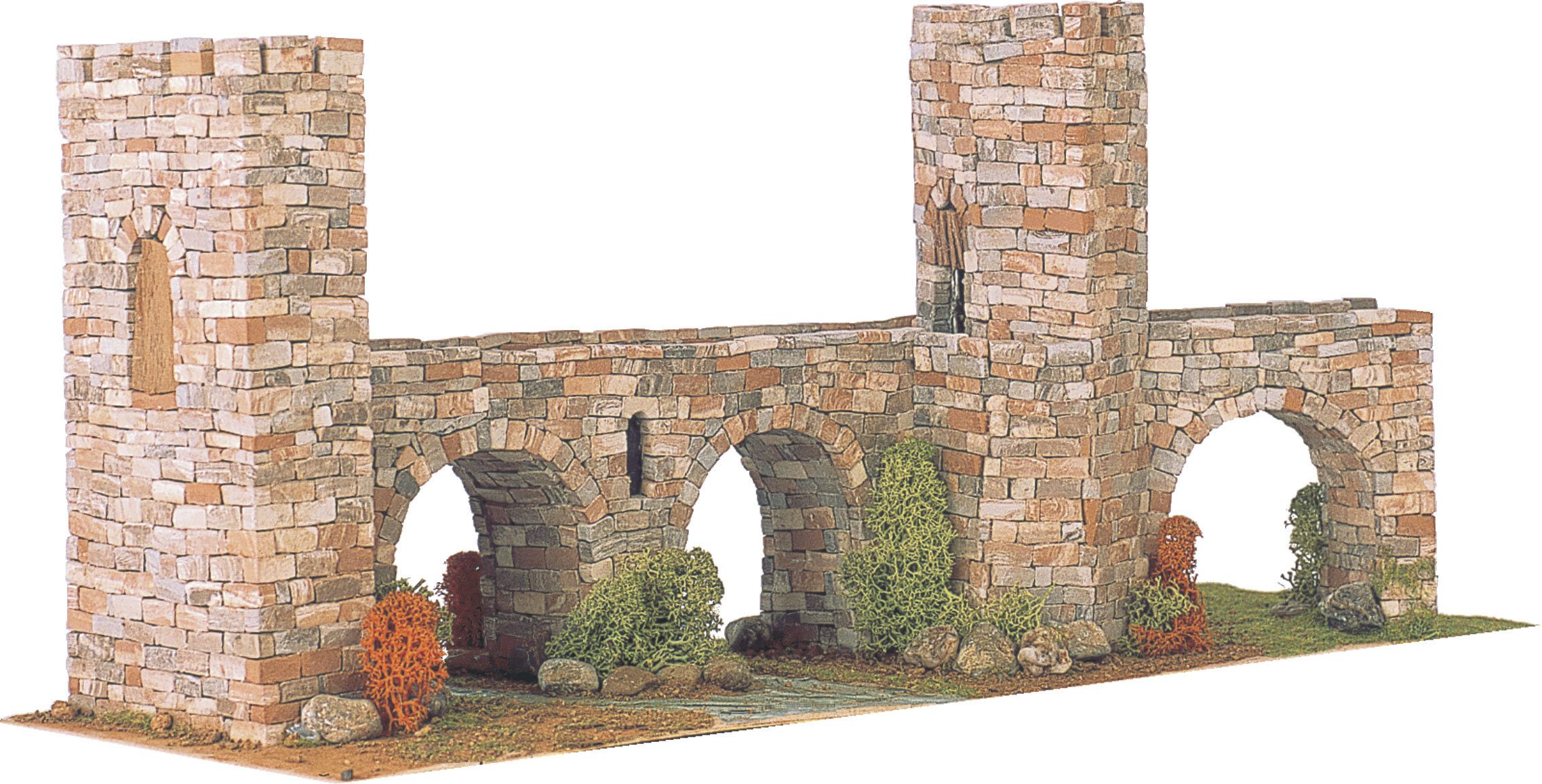 Domus Kits Modellbausatz Brücke 2, Maßstab 1:87, (Modellbausatz, 2292-tlg., Brücke), Made in Europe