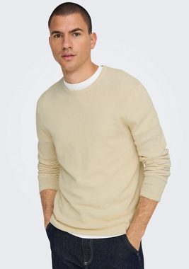 ONLY & SONS Rundhalspullover PANTER 12 STRUC CREW NECK KNIT