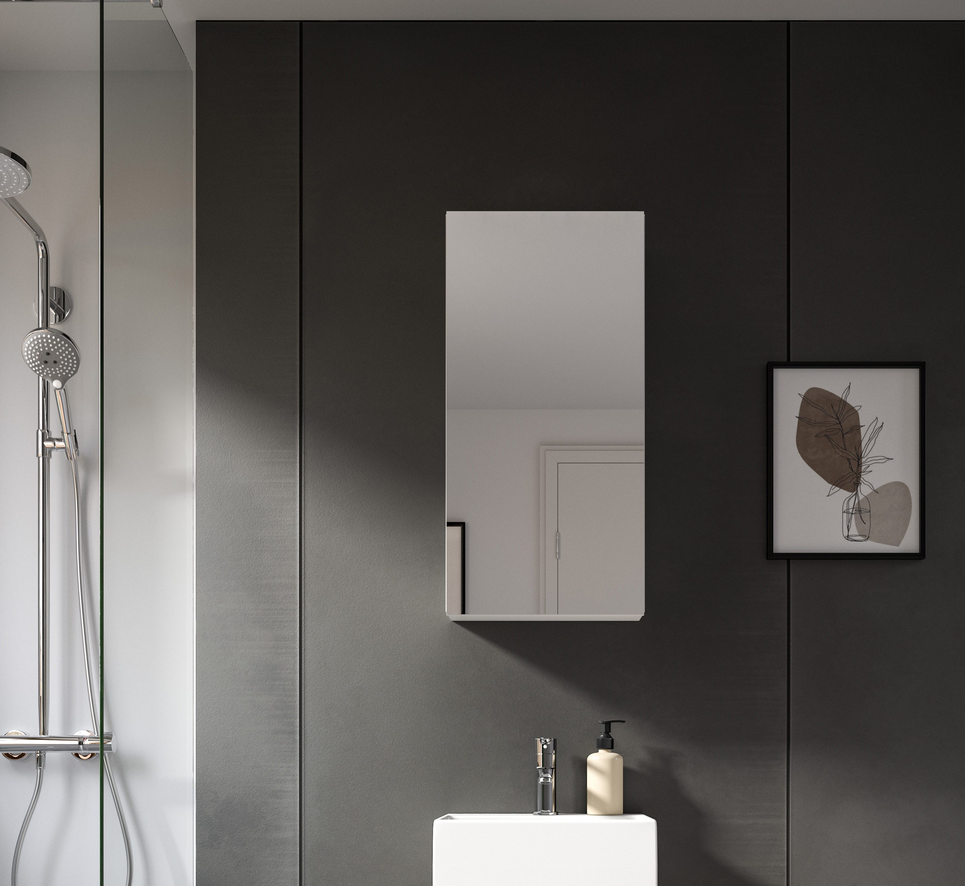 welltime Spiegelschrank BIEL, TOPSELLER!, Breite 38 cm, 1 Tür, 2 Einlegeböd günstig online kaufen