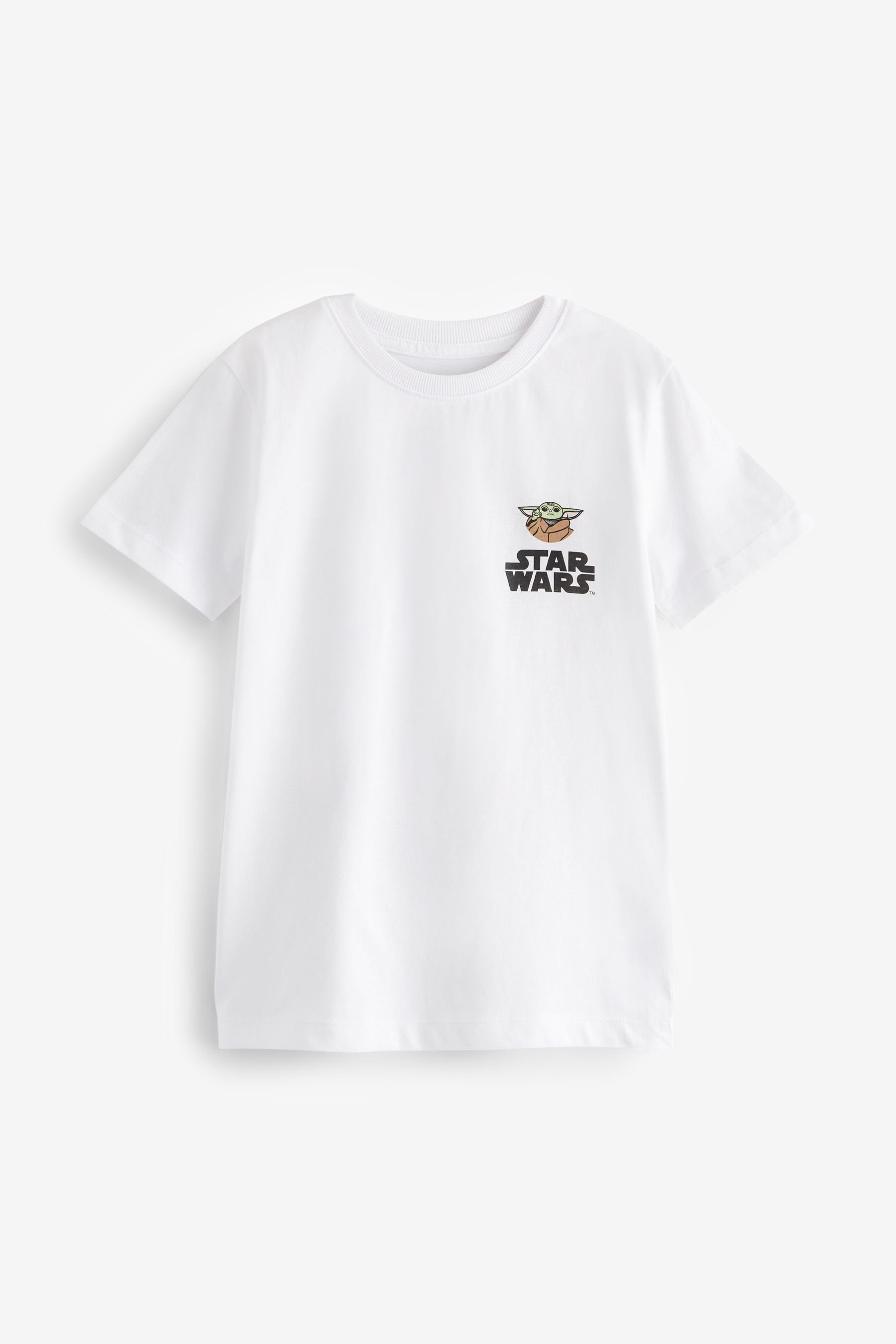 White Print Wars (1-tlg) Yoda Back Next T-Shirt Star Kurzärmeliges T-Shirt Baby