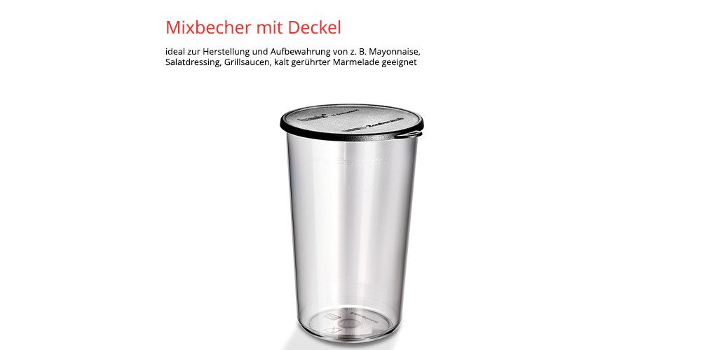 ESGE-Zauberstab Stabmixer M 160 G Gourmet, 200 W, 15.000 U/Min, Bundle mit Zubehör