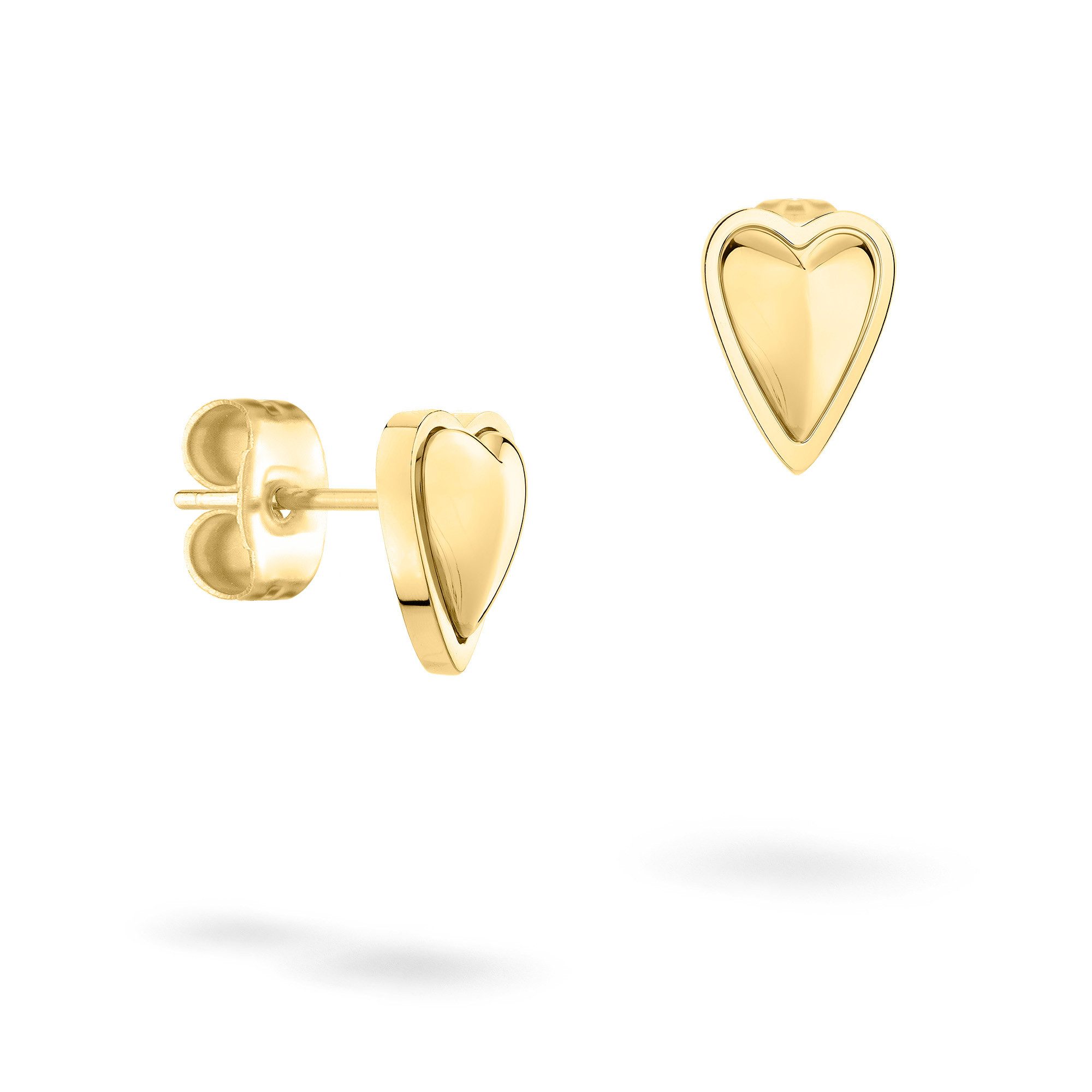 Paar Ohrstecker Metal Heart, Herz