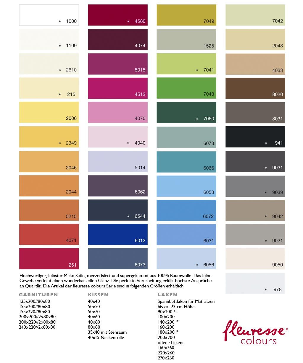 fleuresse Kissenbezug Colours Mako Satin, 100% Baumwolle, mit Reißverschluss, (2 Stück), Mako Satin, glänzend, glatt, Premium Qualität – Bild 5 von 5