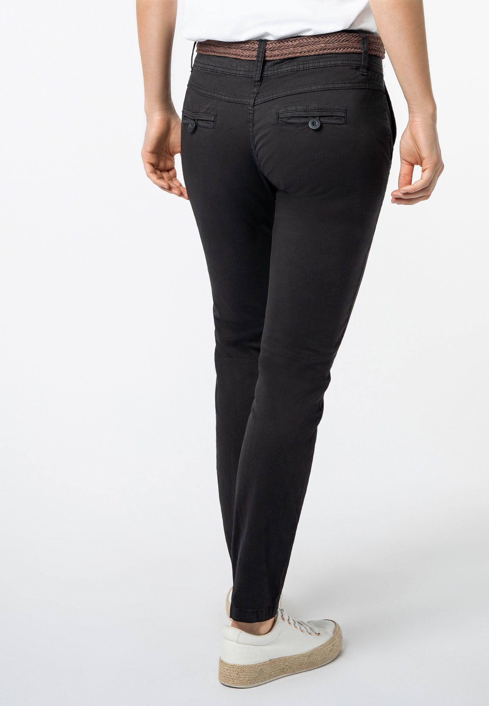 SUBLEVEL Chinohose Chino Hose mit Gürtel günstig online kaufen