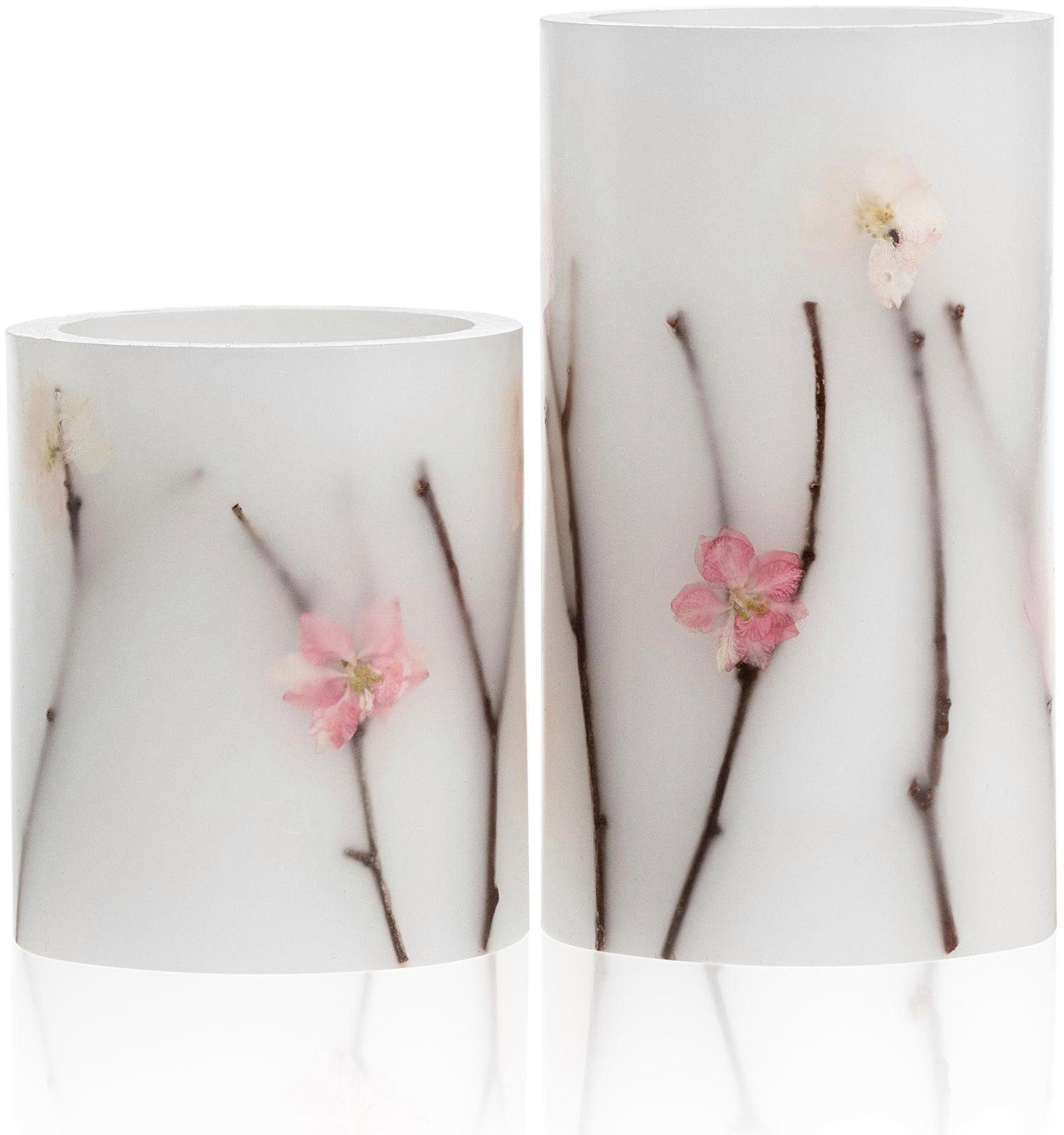 Pauleen LED-Kerze Shiny Candle 2er Blossom Set (2-tlg)