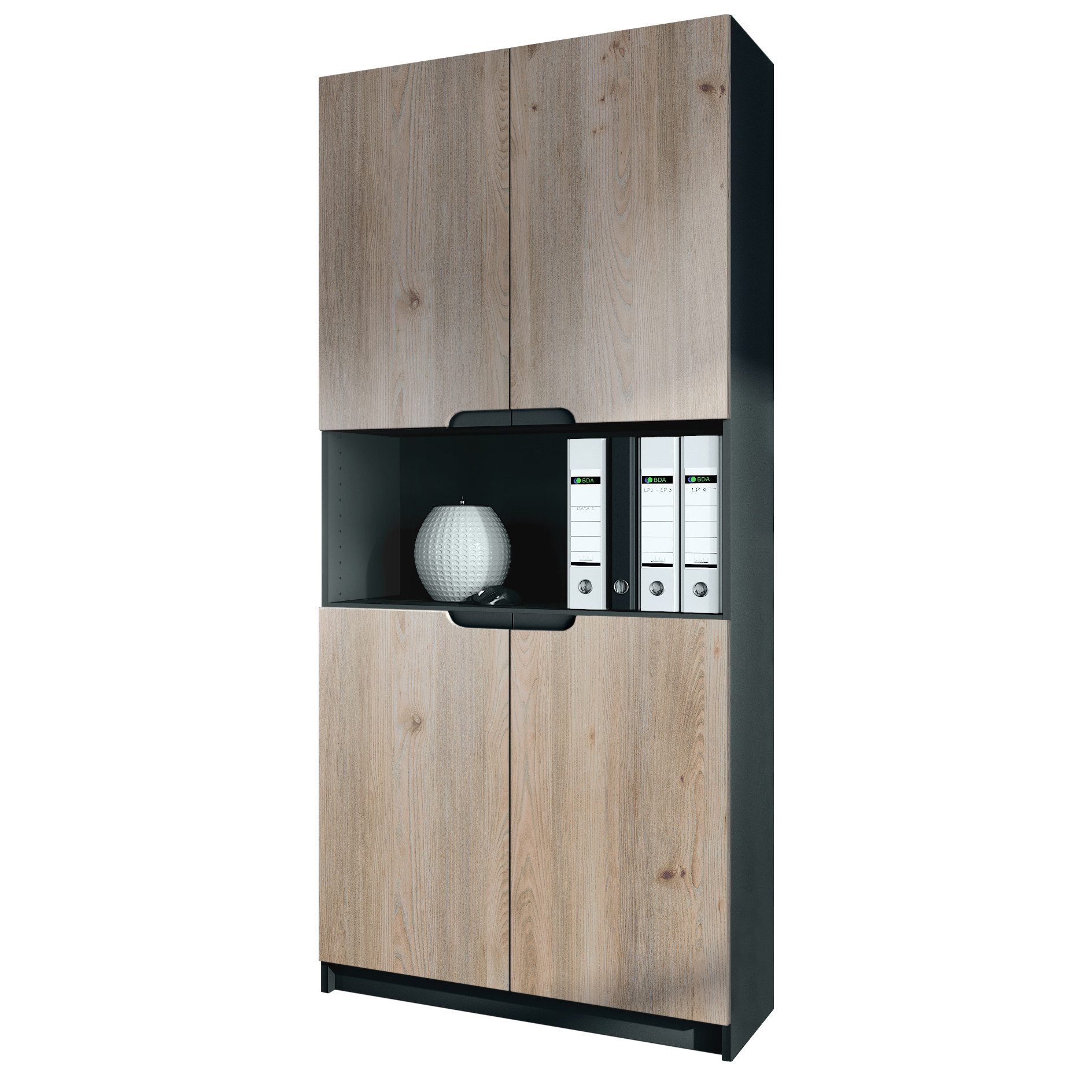 Vladon Aktenschrank Logan V2 (Aktenschrank, mit günstig online kaufen