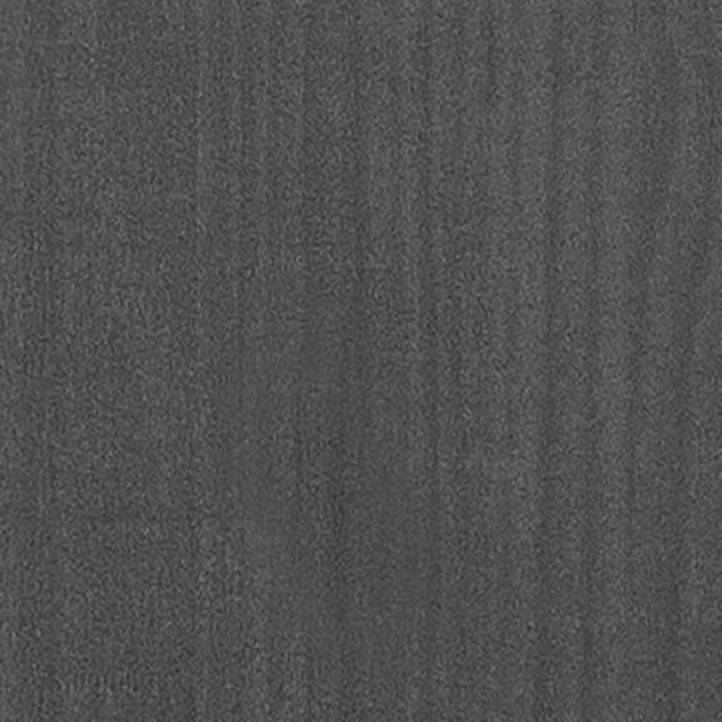 Massivholz furnicato Grau 2 cm Kiefer Bücherregal 60x30x70 Fächer