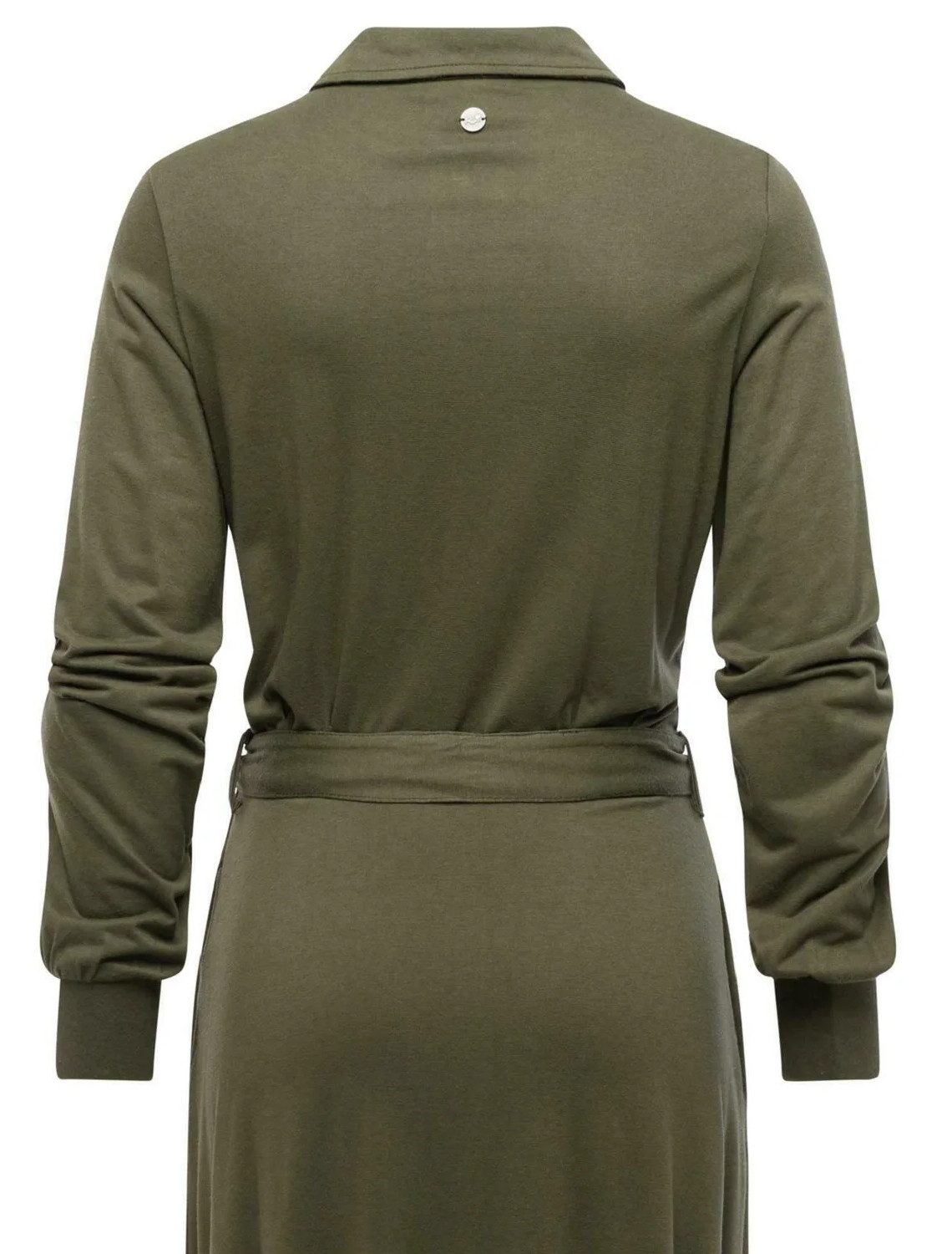 Ragwear Hemdblusenkleid Ragwear Plantee Dress (1-tlg) Blusenkragen, Taillengürtel, Seitentaschen