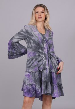 YC Fashion & Style Tunikakleid " Luftige Viskose-Tunika mit Batikmuster " Alloverdruck, Boho