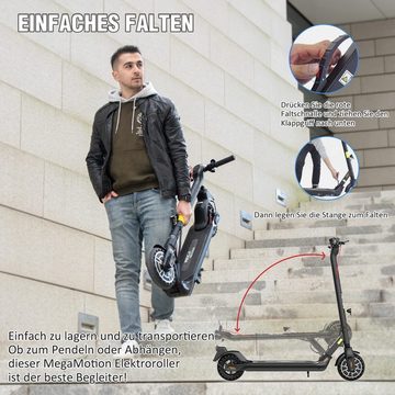 Mega Motion E-Scooter »MegaMotion M5 Elektroscooter mit Straßenzulassung ABE«, elektroscooter elektroroller8.5zoll mit abe,350W 19km/h