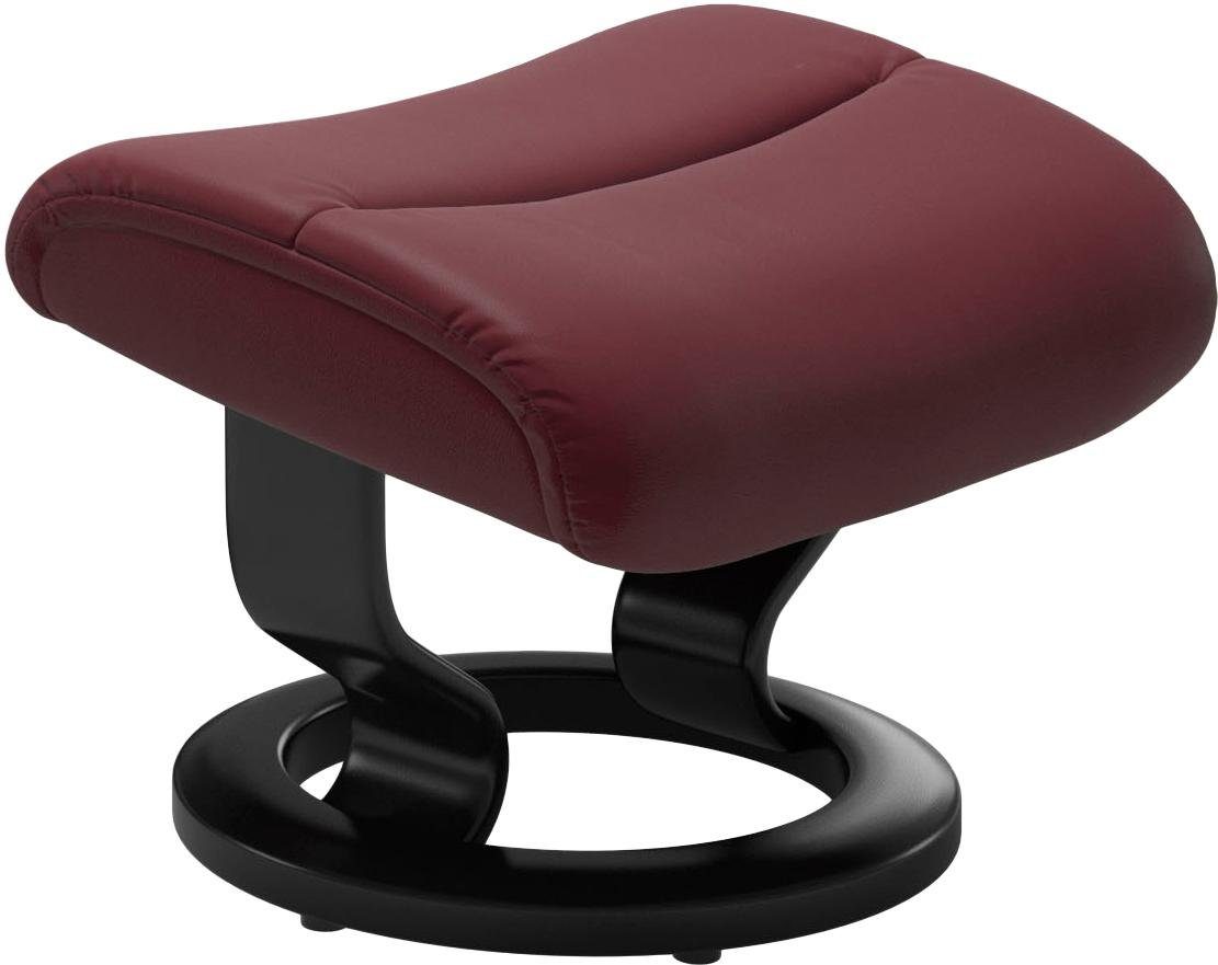 Base, Relaxsessel View L,Gestell Größe Schwarz mit Relaxsessel (Set, mit Stressless® Hocker), Classic